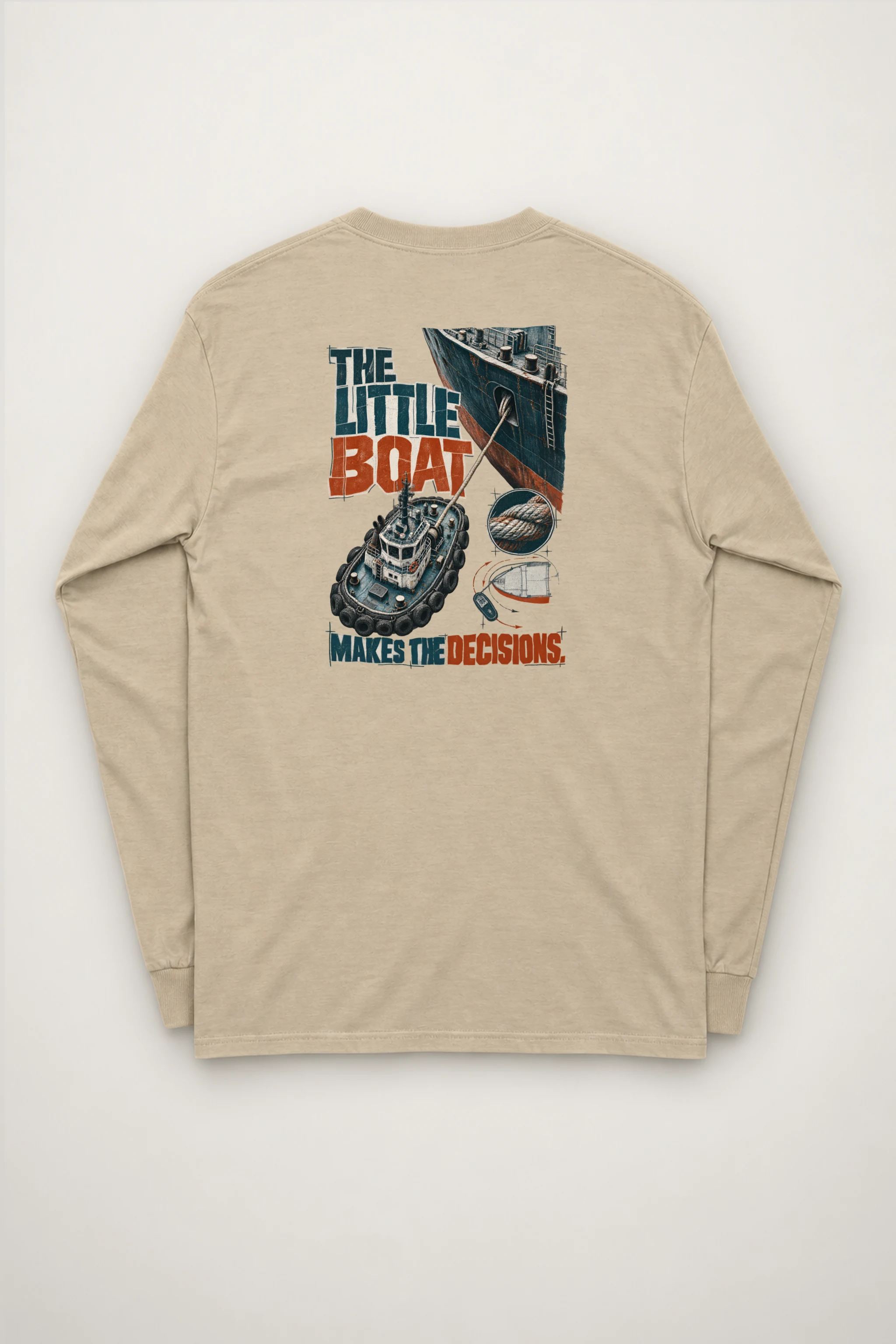 "The Little Boat Makes the Decisions" Unisex Longsleeve T-shirt