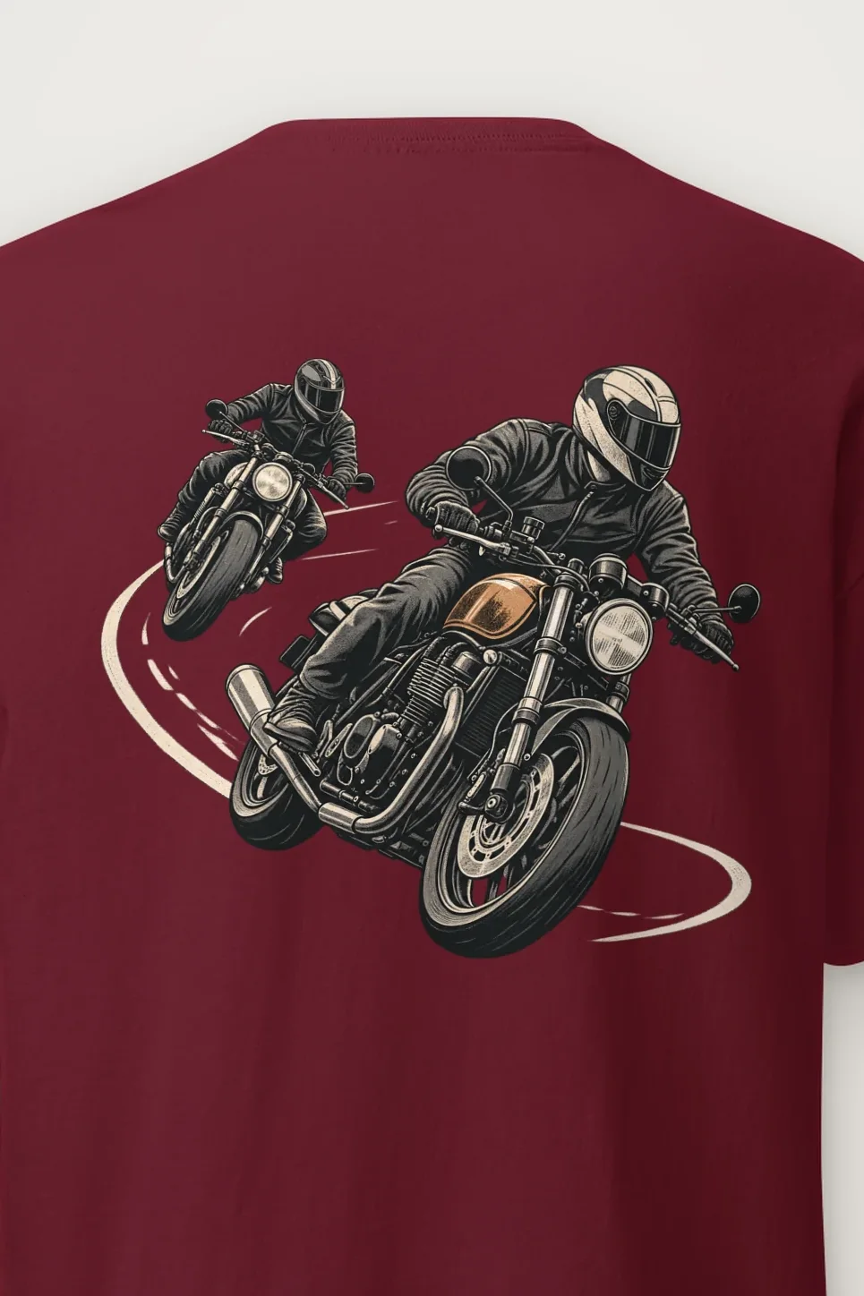 "The Long Curve" Heavyweight Unisex Crewneck T-shirt