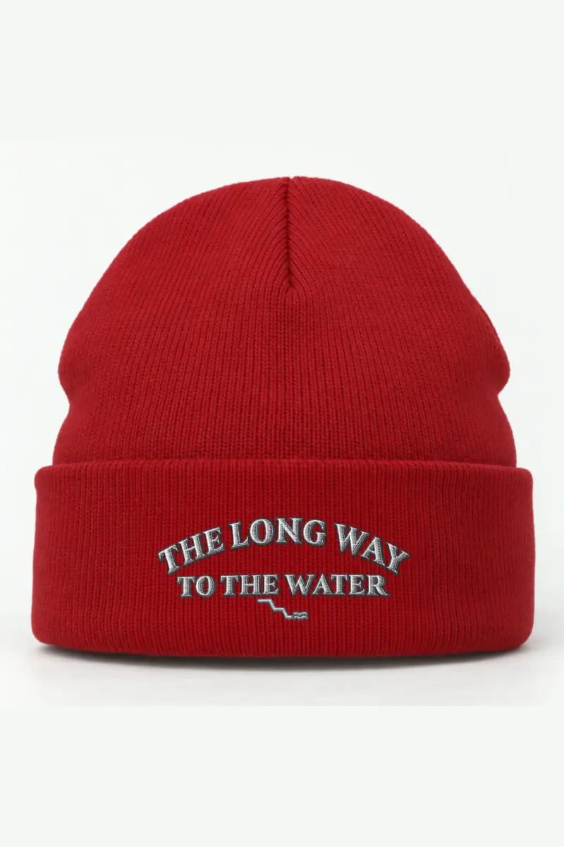 "The Long Way to the Water" Cuffed Beanie · Embroidered