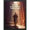"The Lord Is My Shepherd" Premium Wooden Framed Poster