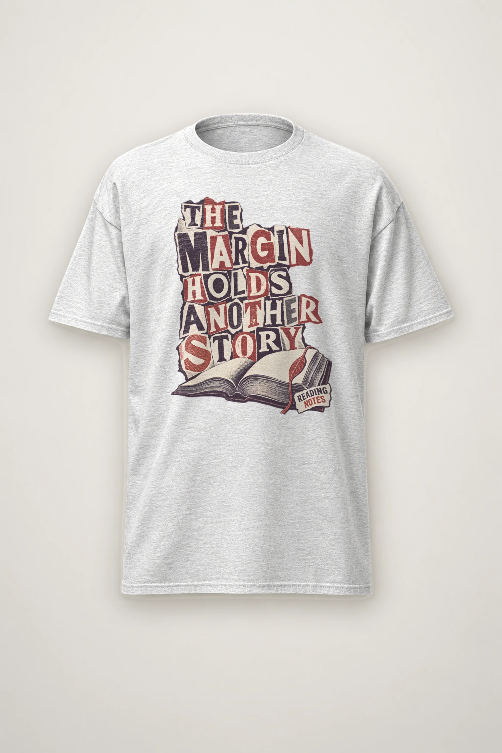 "THE MARGIN HOLDS ANOTHER STORY" Heavyweight Unisex Crewneck T-shirt