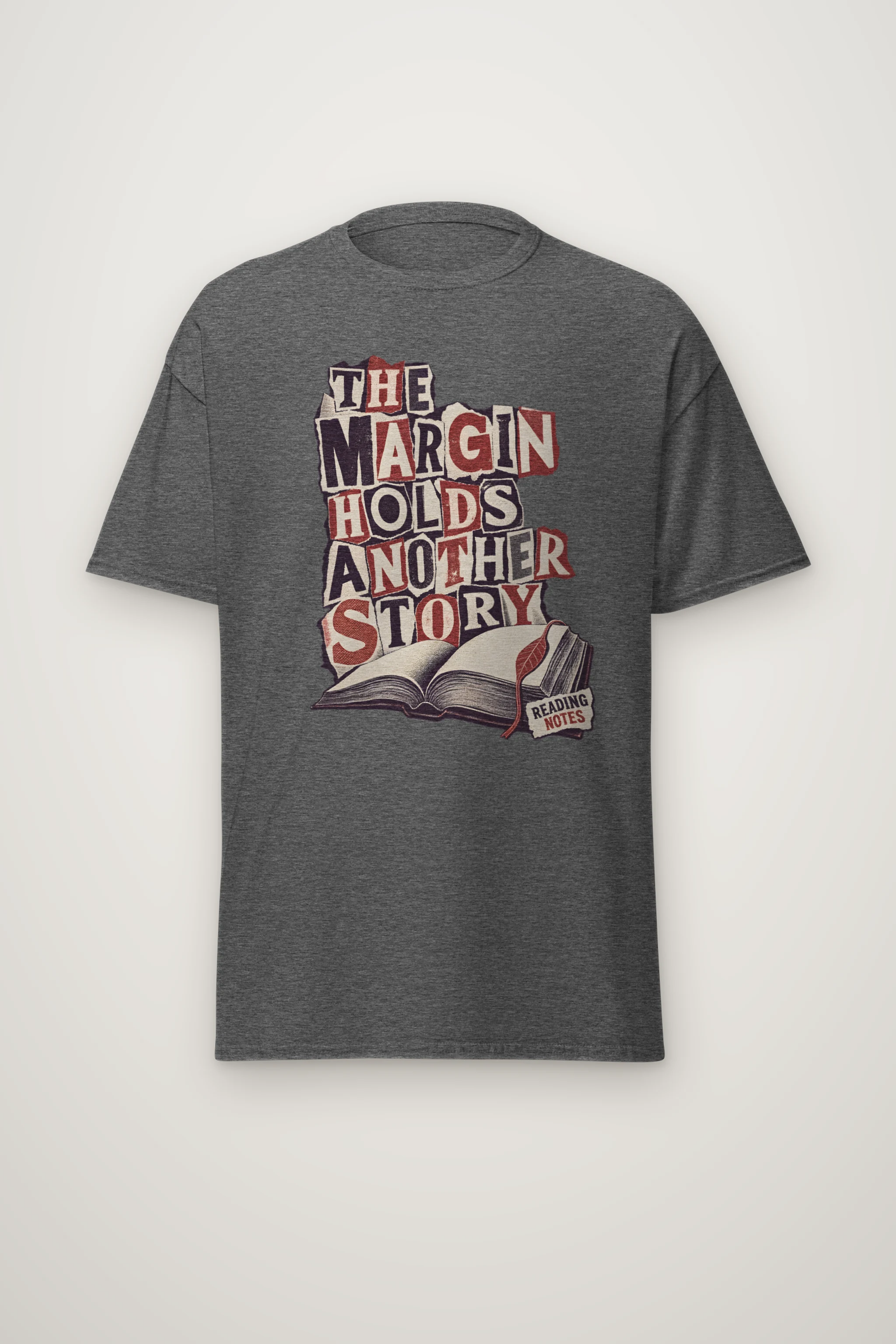 "THE MARGIN HOLDS ANOTHER STORY" Heavyweight Unisex Crewneck T-shirt