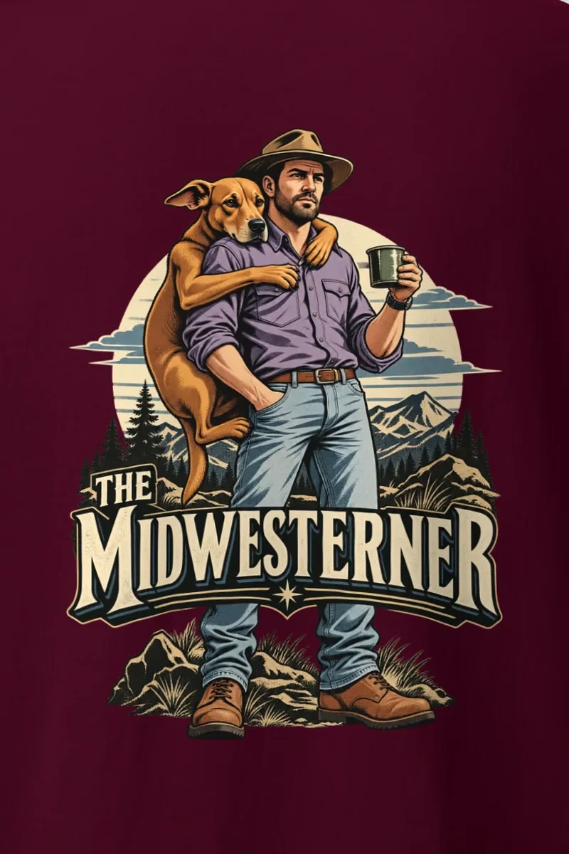 "The Midwesterner" Heavyweight Unisex Crewneck T-shirt