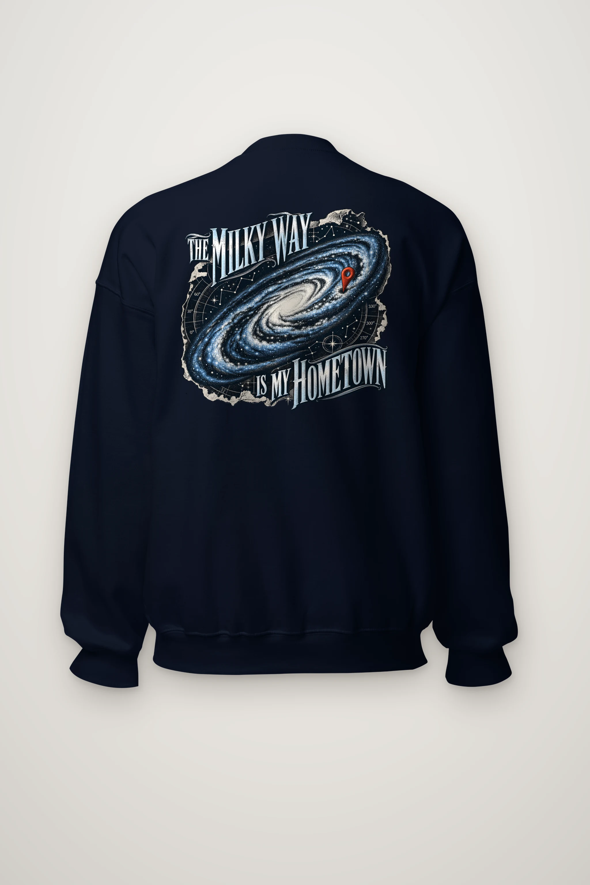 "The Milky Way Is My Hometown" Heavy Blend Unisex Crewneck Sweatshirt