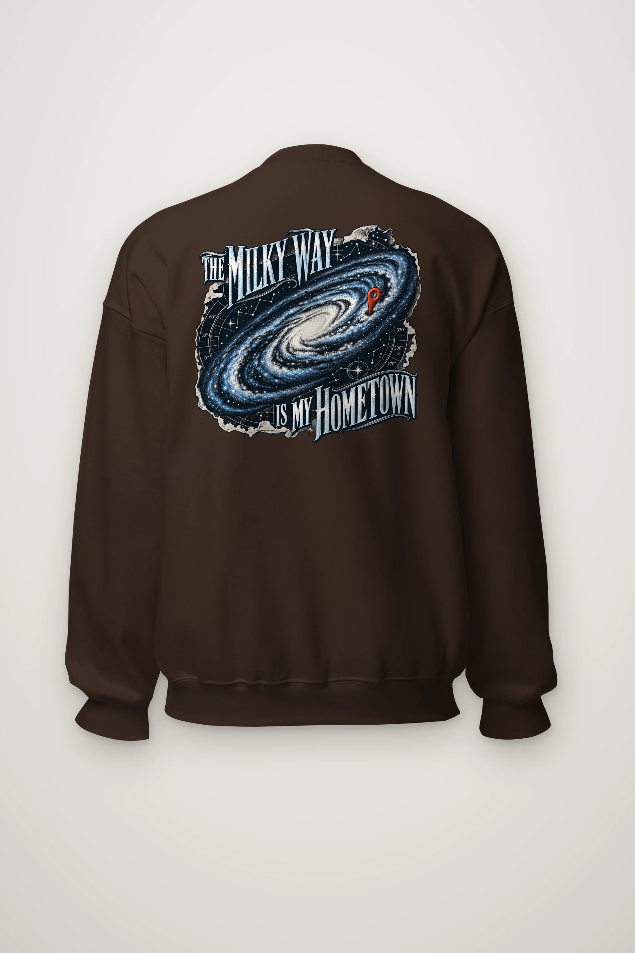 "The Milky Way Is My Hometown" Heavy Blend Unisex Crewneck Sweatshirt