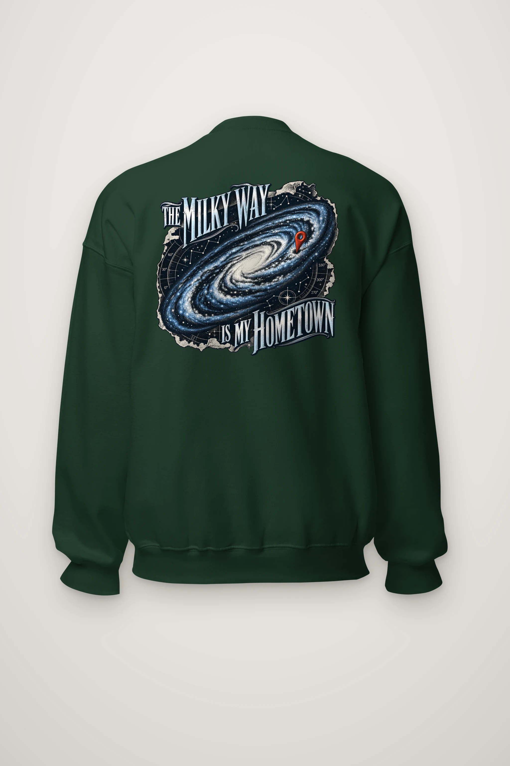 "The Milky Way Is My Hometown" Heavy Blend Unisex Crewneck Sweatshirt
