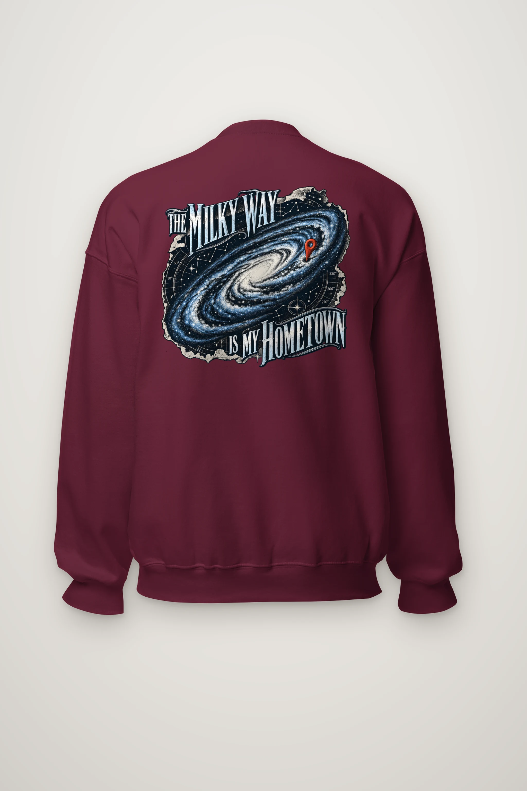 "The Milky Way Is My Hometown" Heavy Blend Unisex Crewneck Sweatshirt