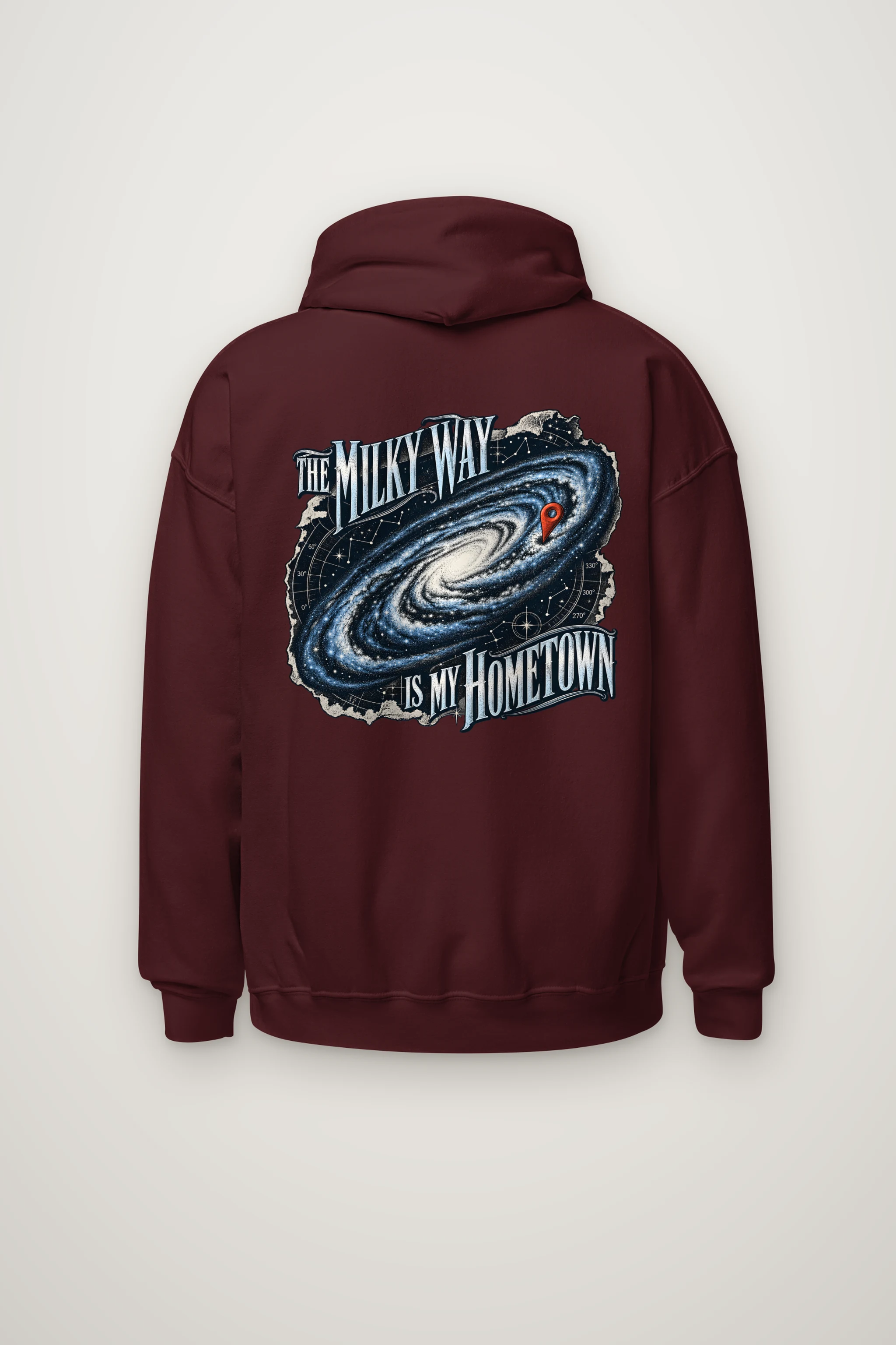 "The Milky Way Is My Hometown" Heavy Blend Unisex Pullover Hoodie