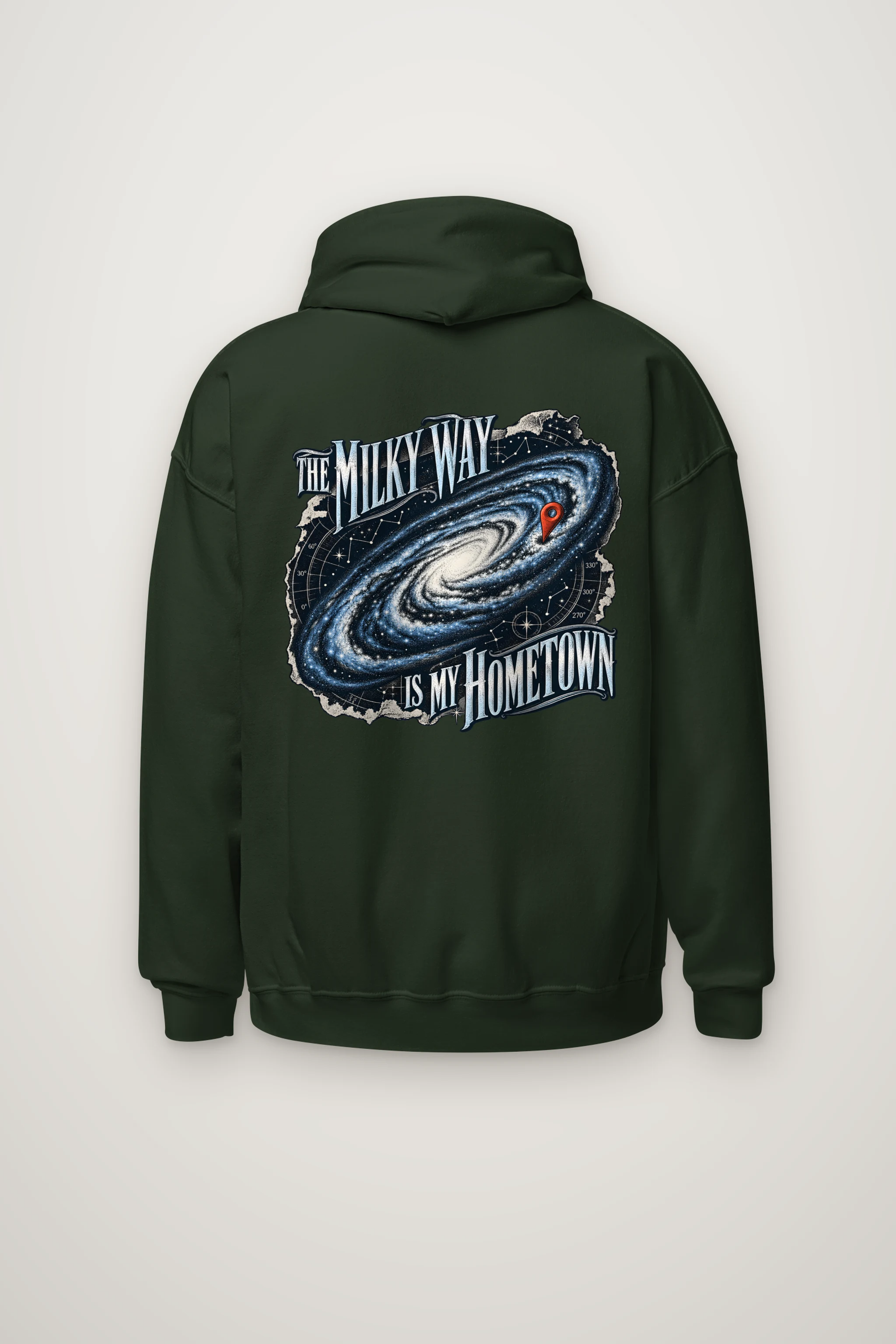 "The Milky Way Is My Hometown" Heavy Blend Unisex Pullover Hoodie