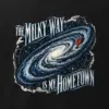 "The Milky Way Is My Hometown" Men's Oversized Heavyweight Crewneck T-Shirt