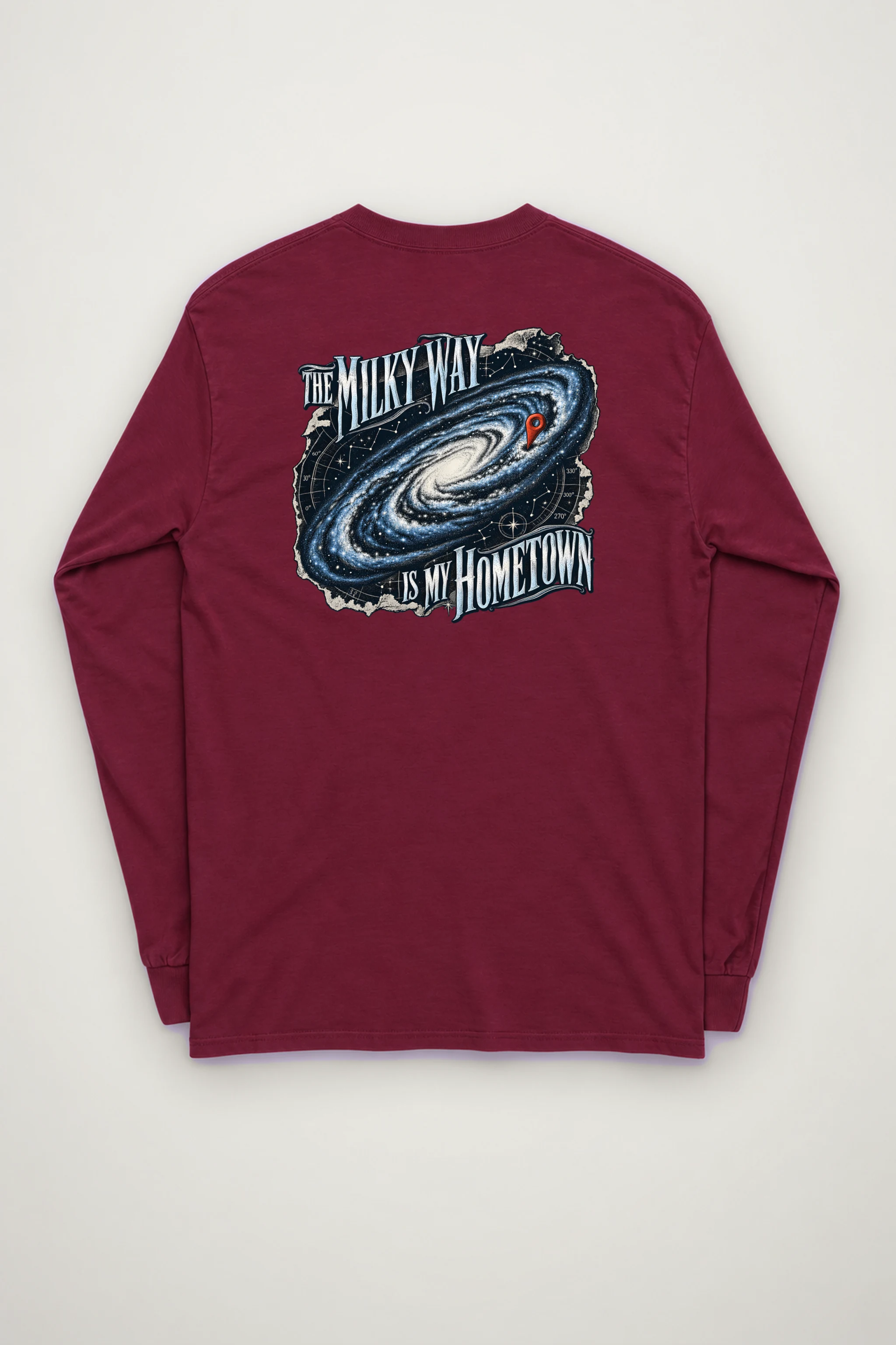 "The Milky Way Is My Hometown" Unisex Longsleeve T-shirt