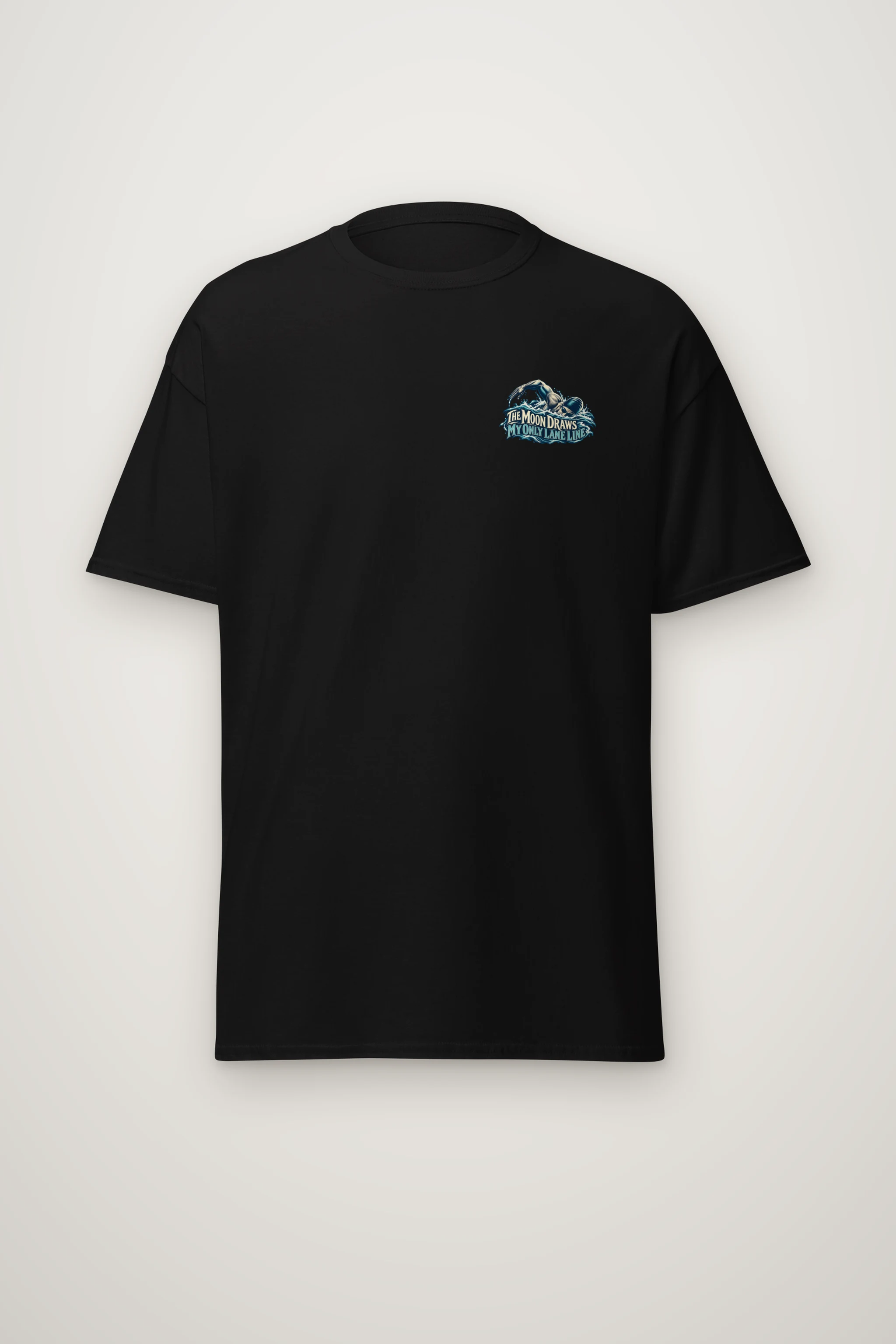 "The Moon Draws My Only Lane Line" Heavyweight Unisex Crewneck T-shirt