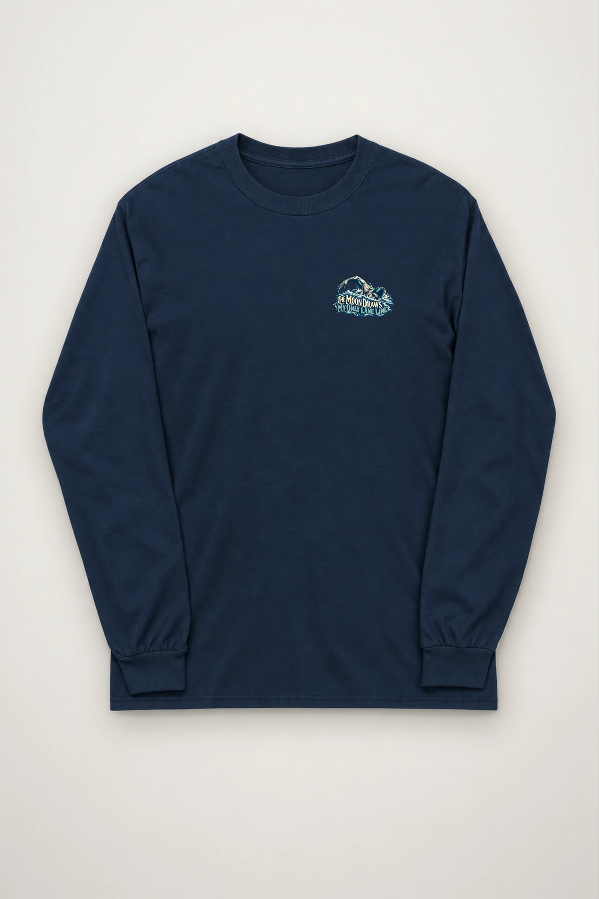 "The Moon Draws My Only Lane Line" Unisex Longsleeve T-shirt