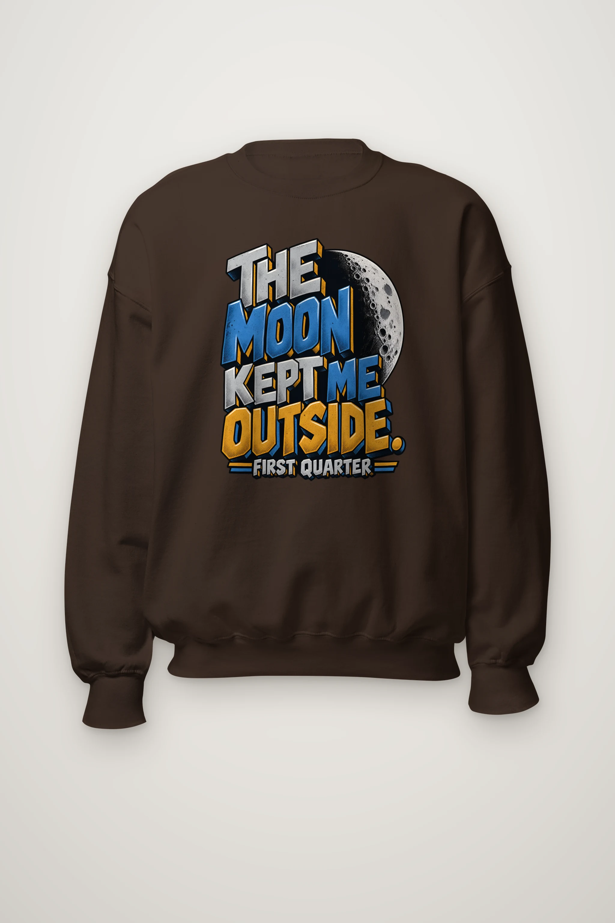 "The Moon Kept Me Outside" Heavy Blend Unisex Crewneck Sweatshirt