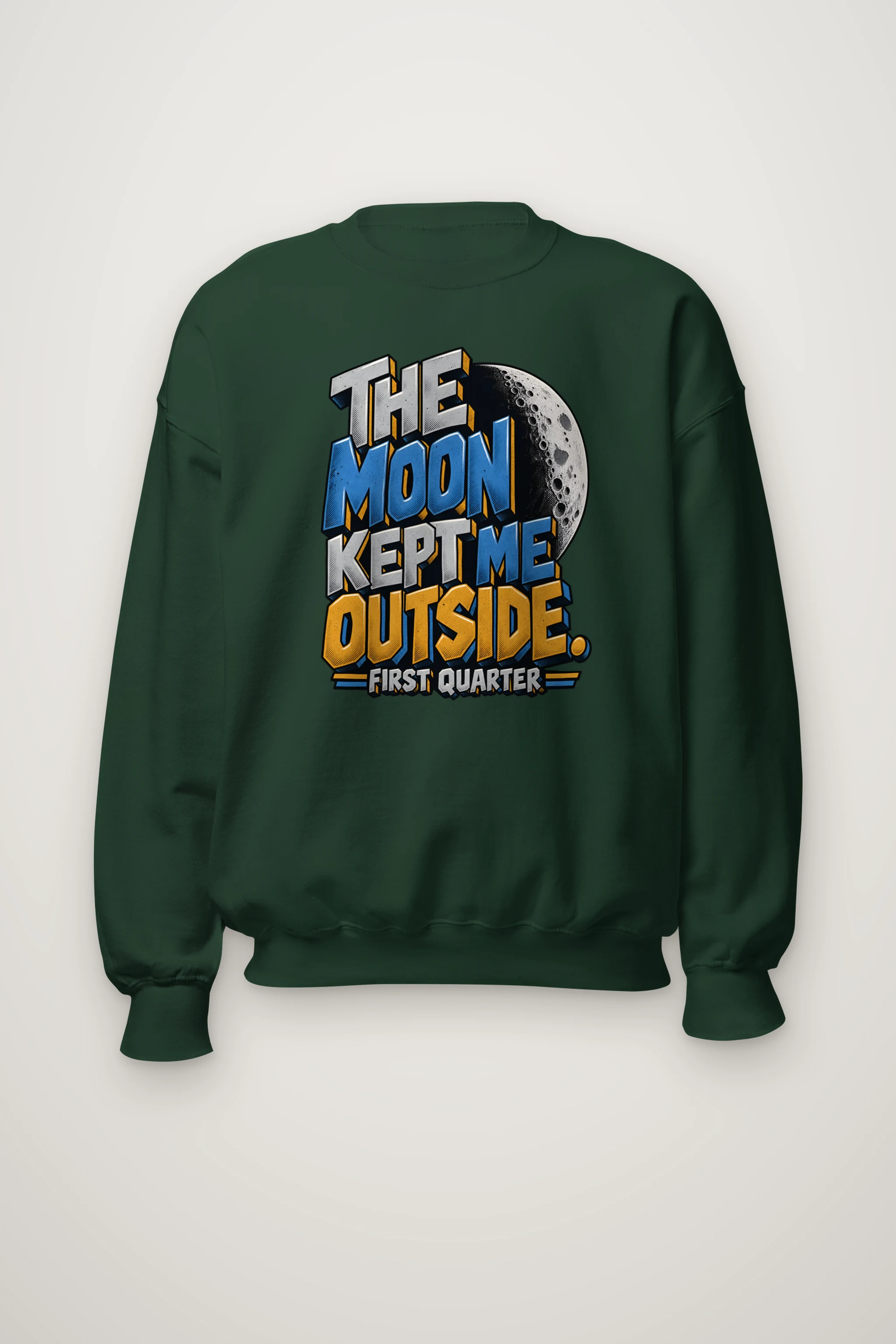 "The Moon Kept Me Outside" Heavy Blend Unisex Crewneck Sweatshirt