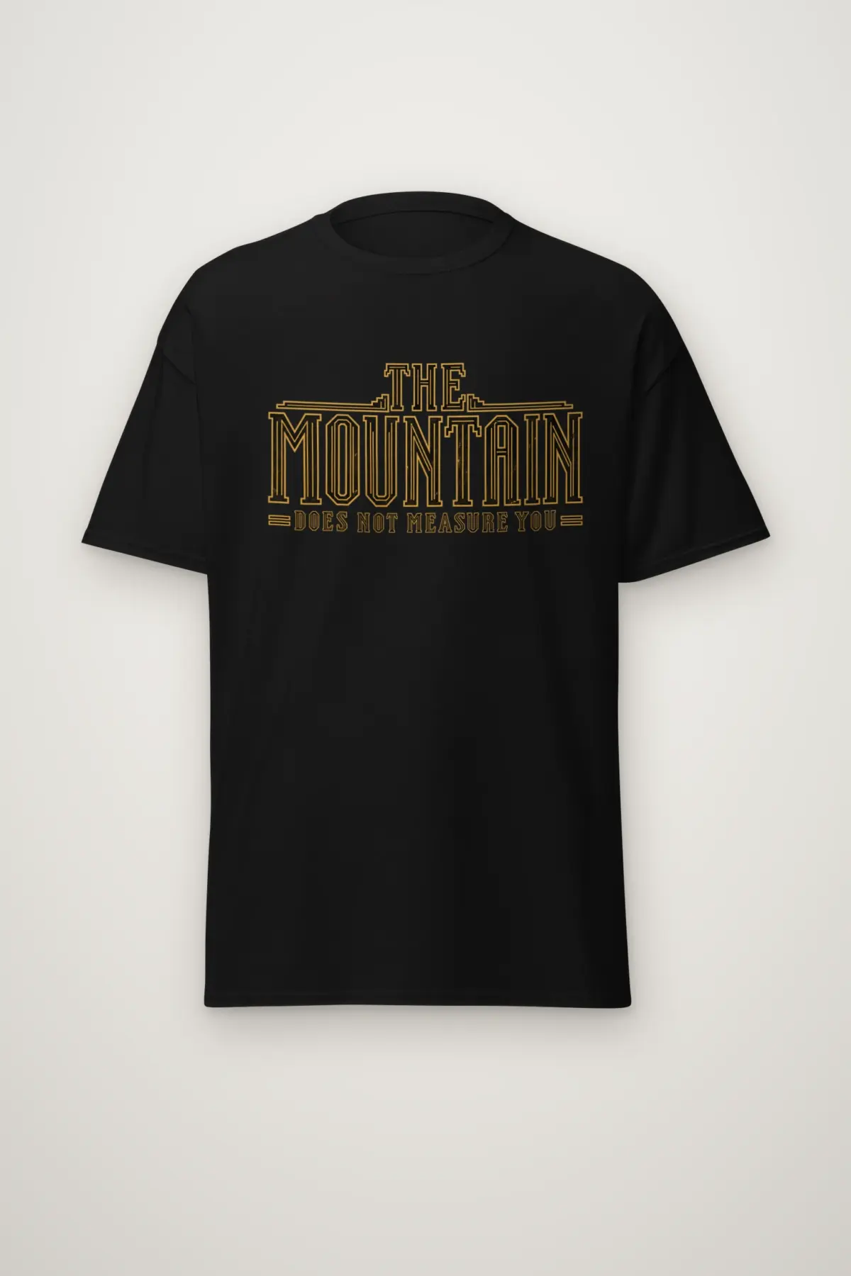 "The Mountain Does Not Measure You" Heavyweight Unisex Crewneck T-shirt
