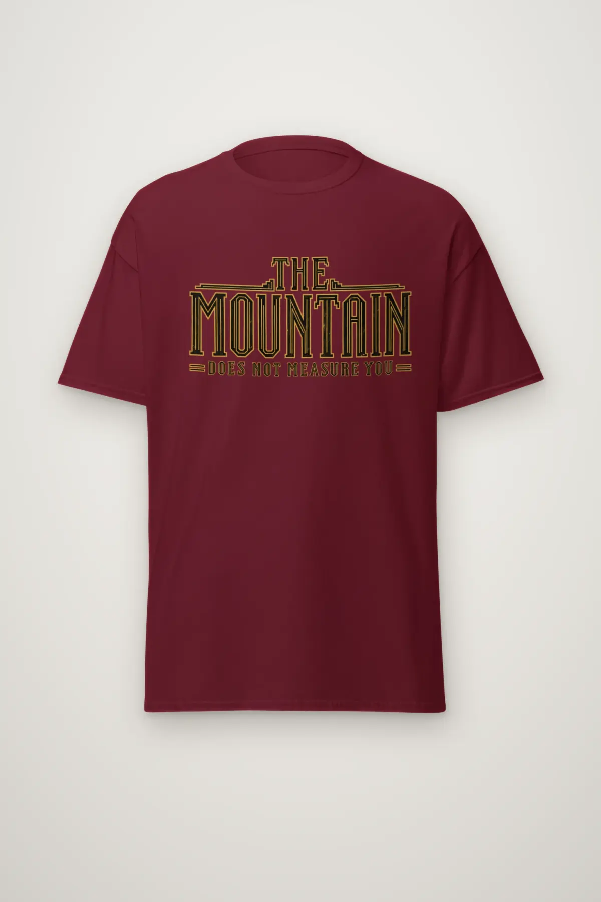 "The Mountain Does Not Measure You" Heavyweight Unisex Crewneck T-shirt