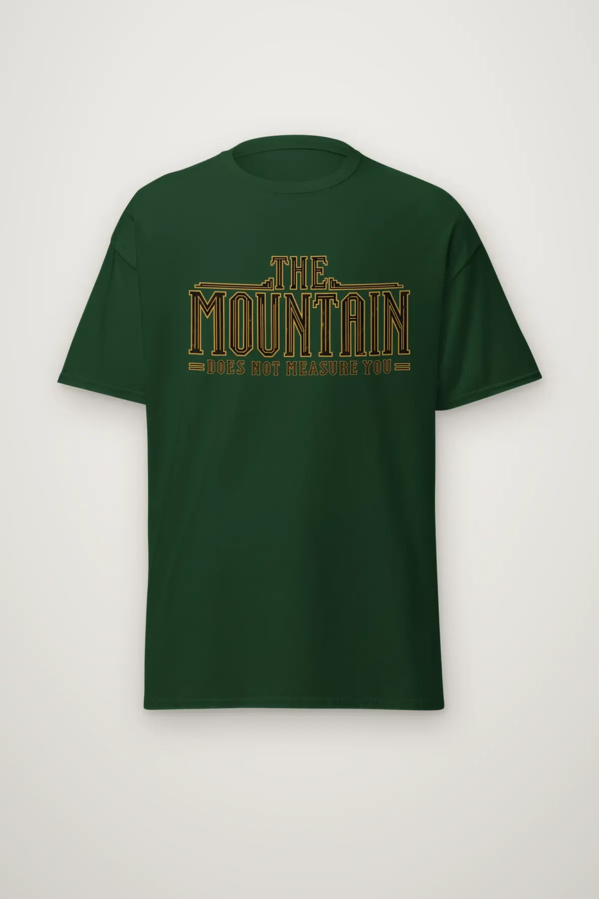 "The Mountain Does Not Measure You" Heavyweight Unisex Crewneck T-shirt