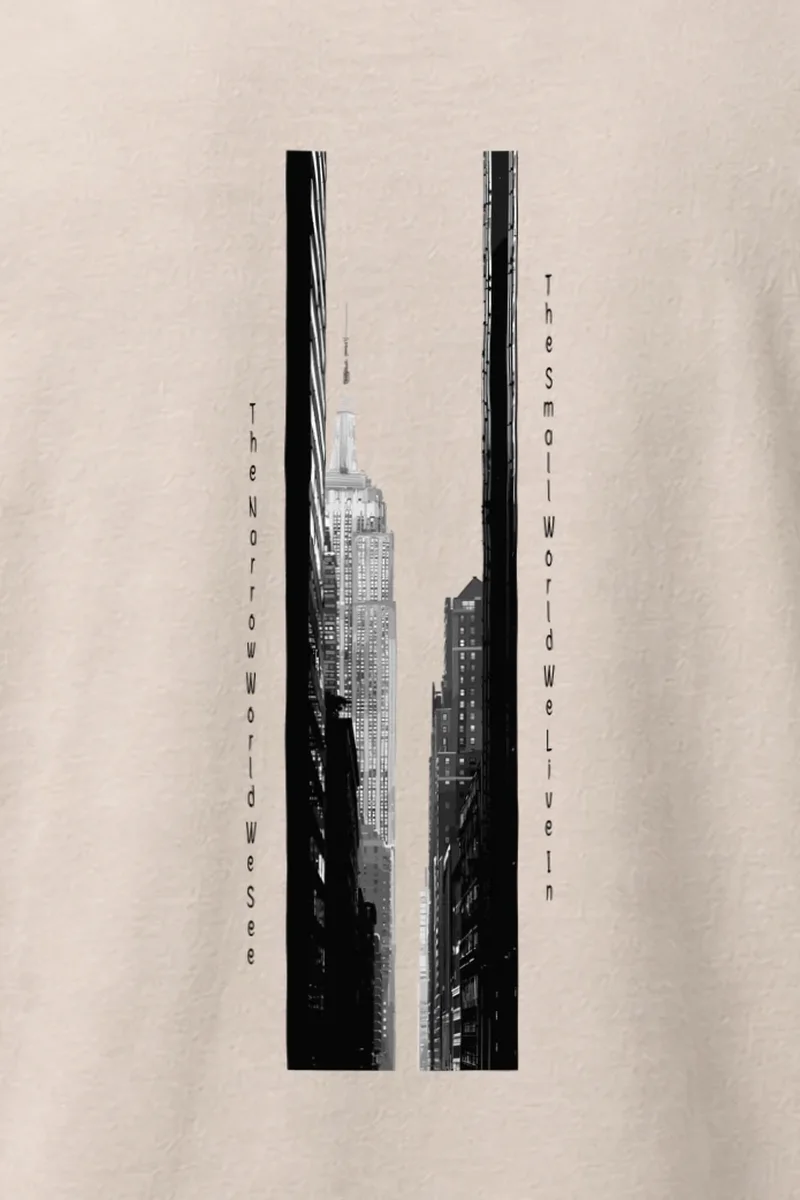 "The Narrow World" Heavyweight Unisex Crewneck T-shirt