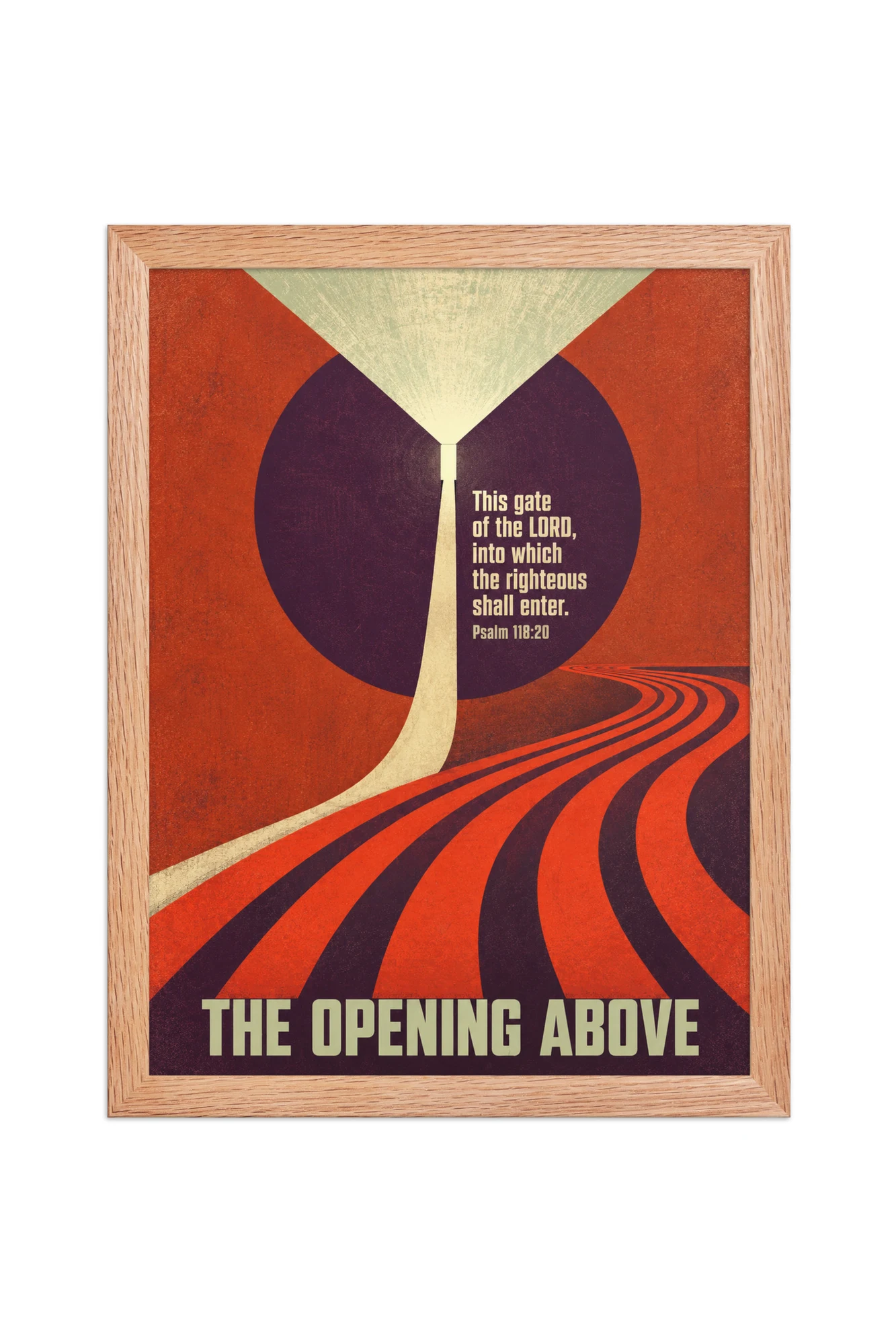 "The Opening Above" Premium Wooden Framed Poster