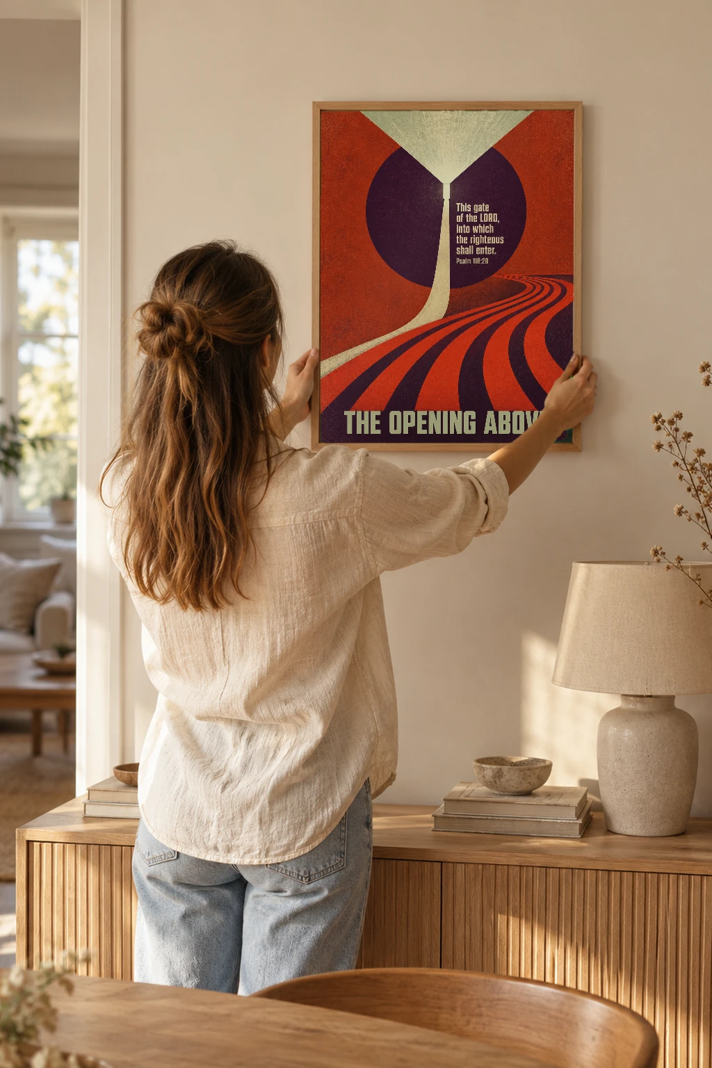 "The Opening Above" Premium Wooden Framed Poster