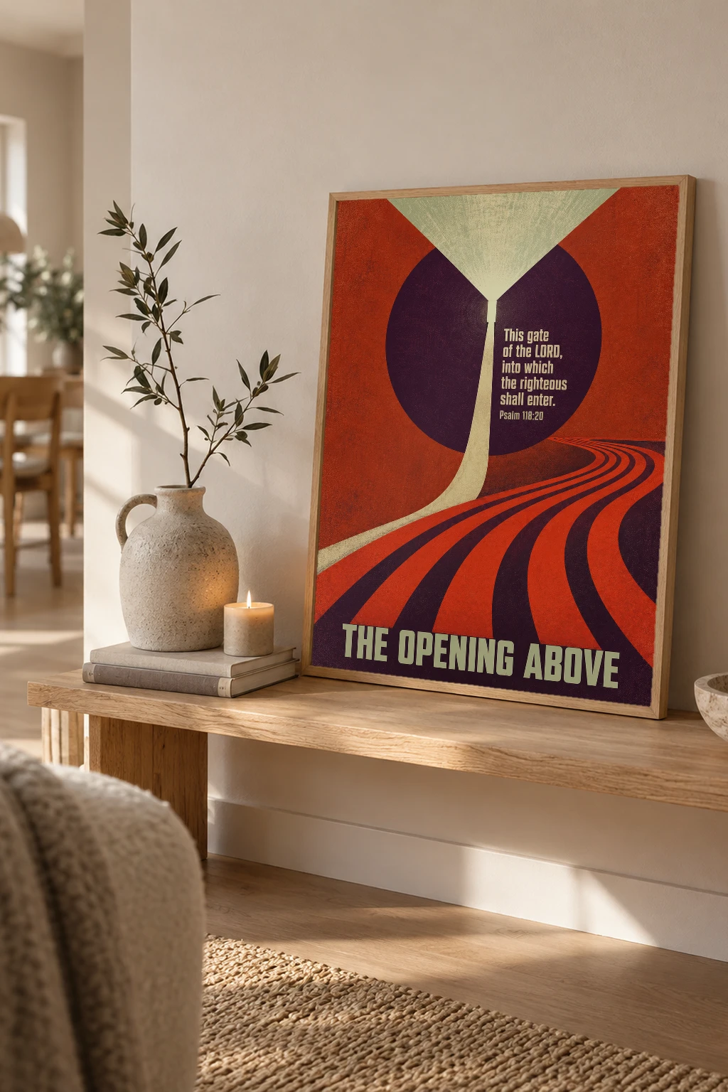 "The Opening Above" Premium Wooden Framed Poster