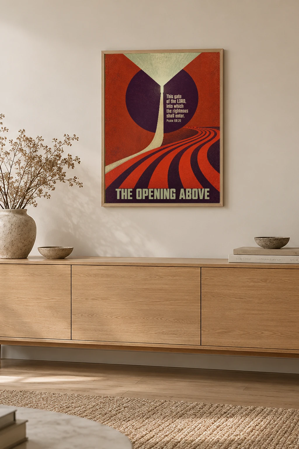"The Opening Above" Premium Wooden Framed Poster