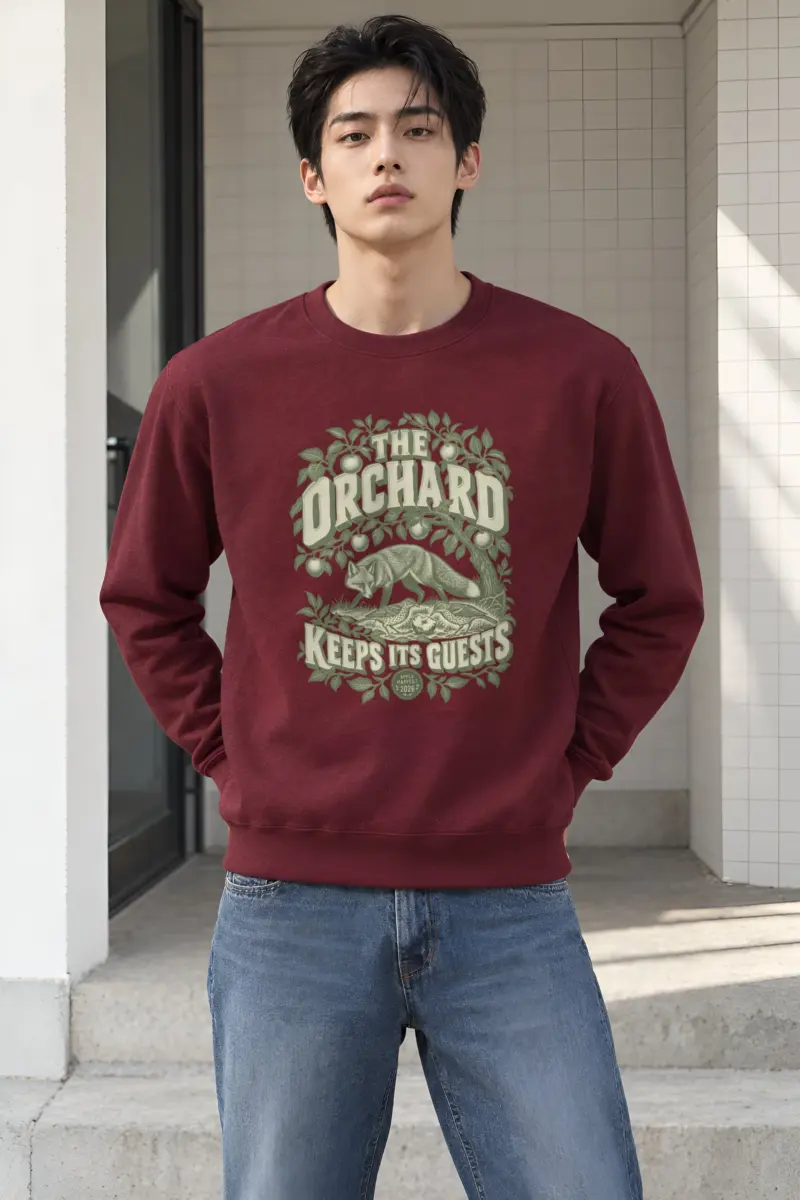 "The Orchard Keeps Its Guests" Heavy Blend Unisex Crewneck Sweatshirt