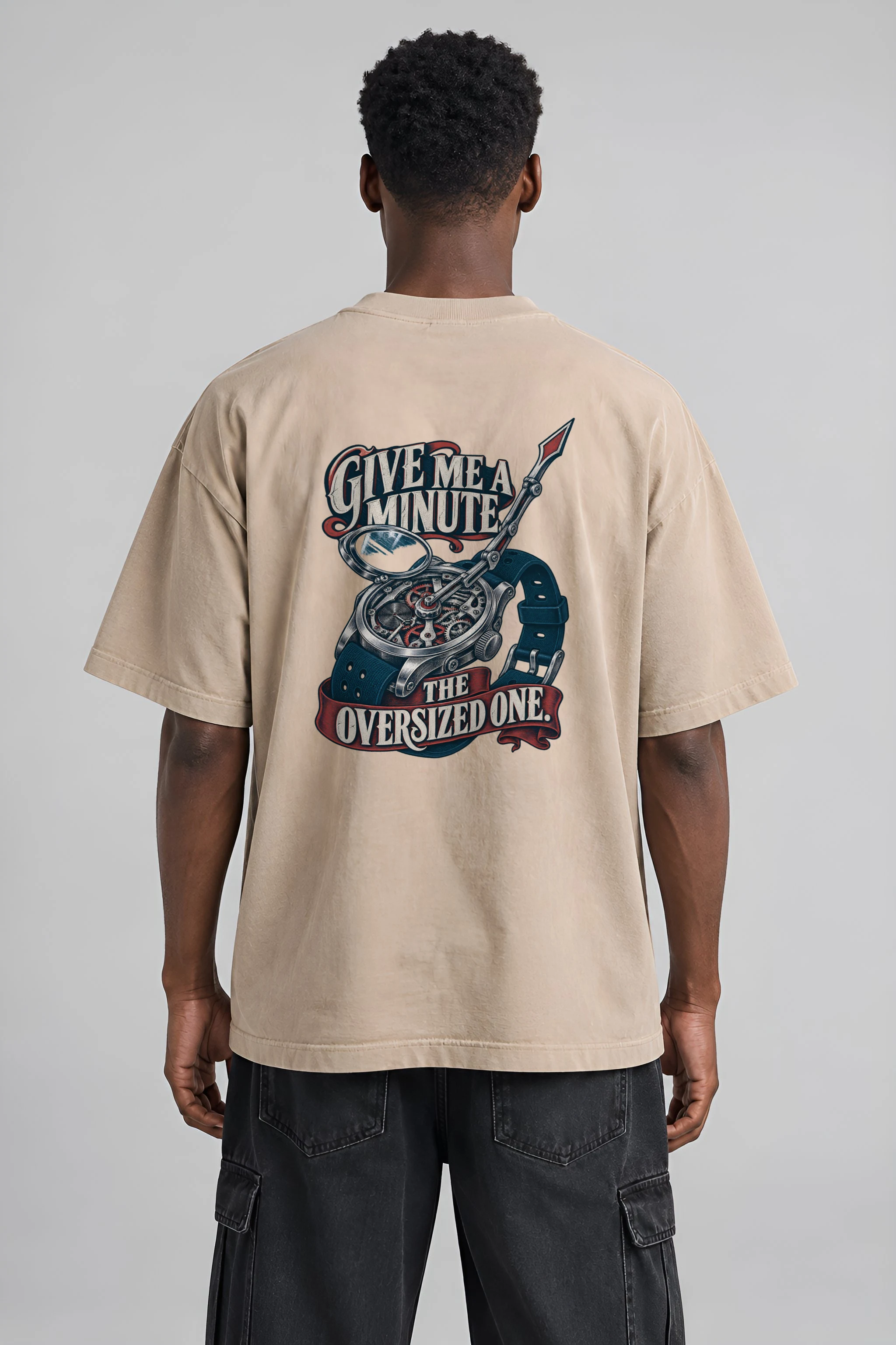 "The Oversized One" Men's Oversized Heavyweight Crewneck T-Shirt