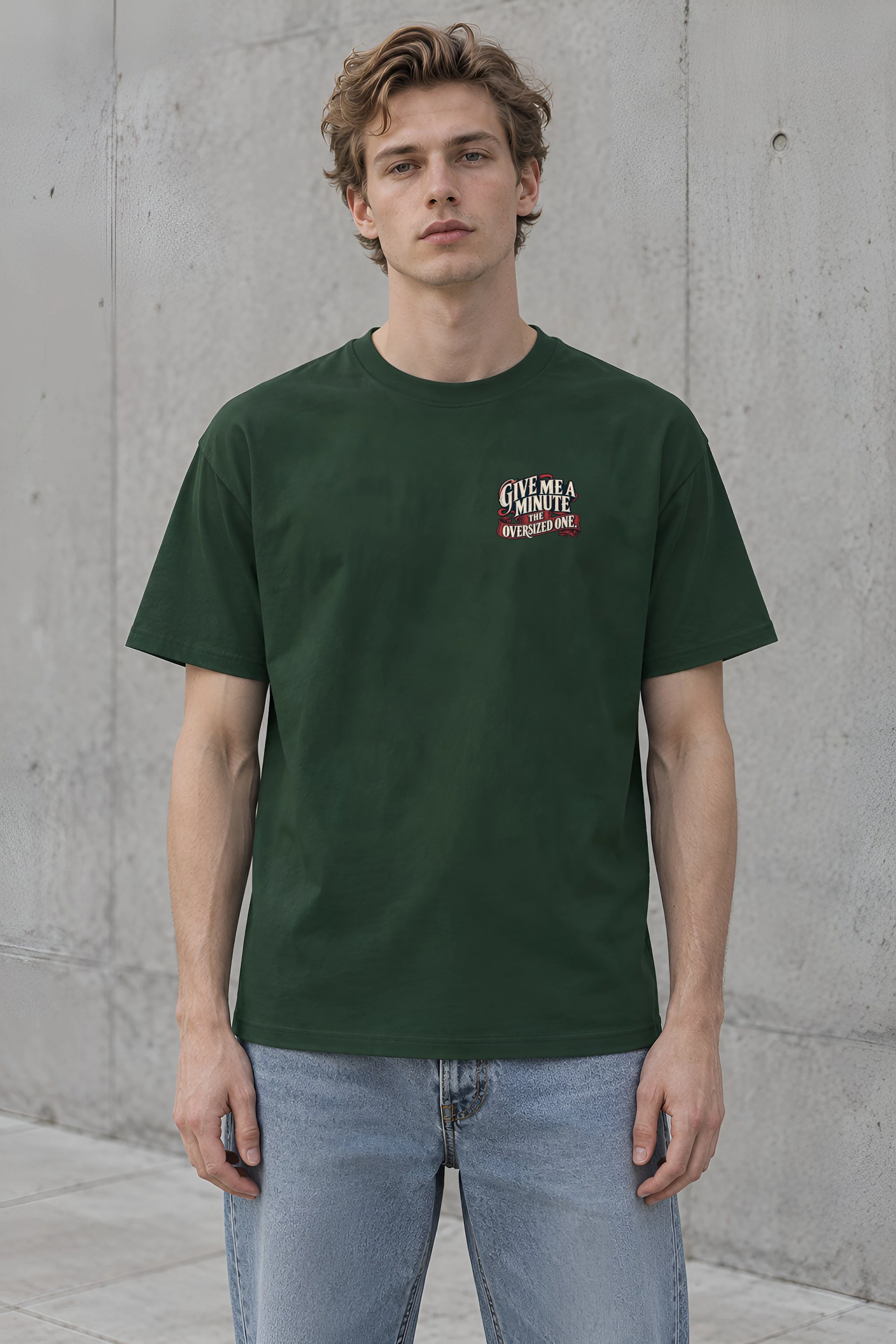 "The Oversized One Watch" Heavyweight Unisex Crewneck T-shirt