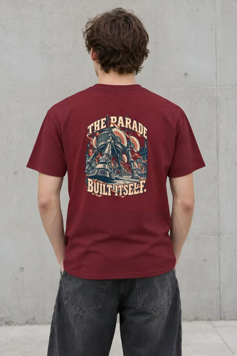 "The Parade Built Itself" Heavyweight Unisex Crewneck T-shirt