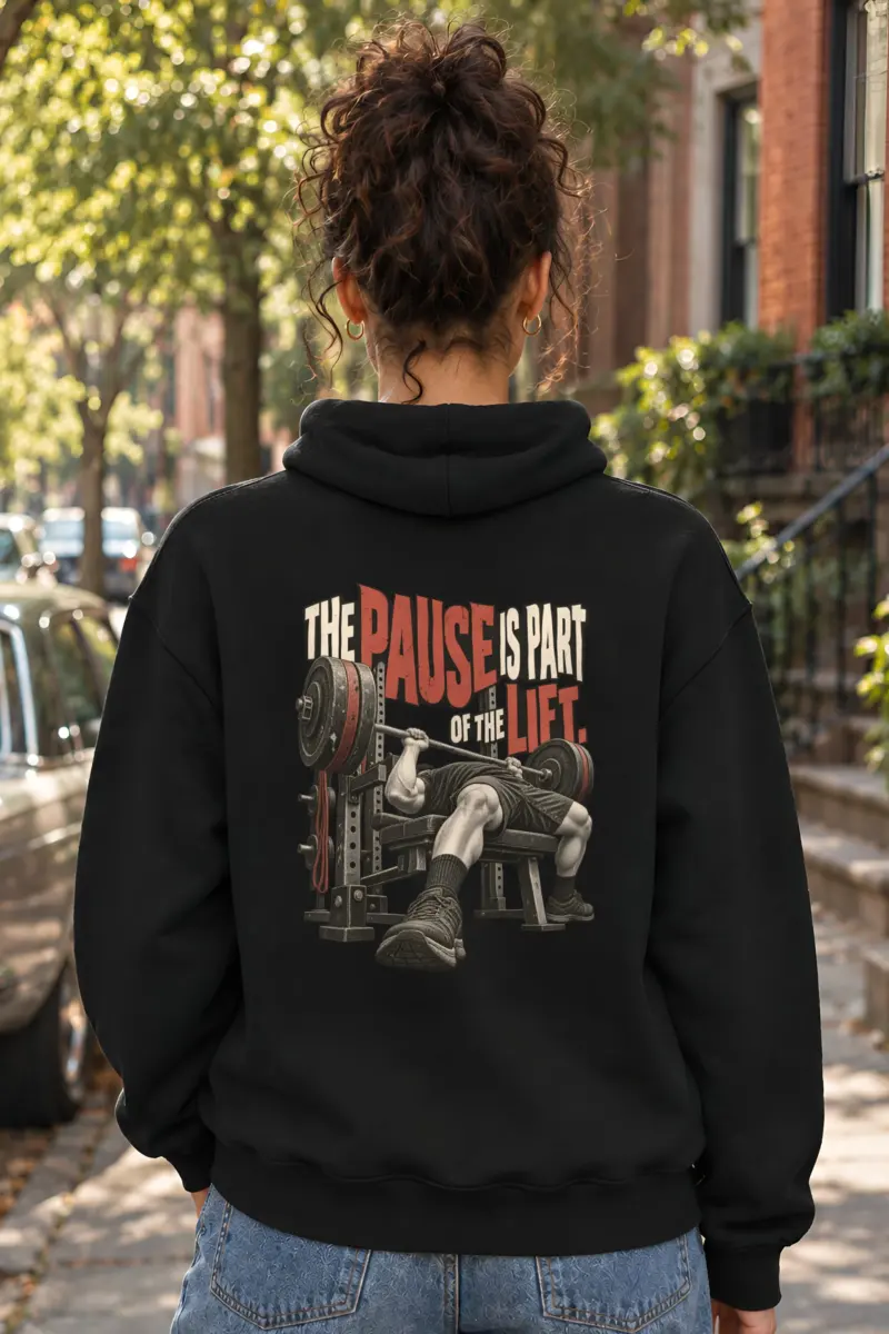 "The Pause Is Part of the Lift" Heavy Blend Unisex Pullover Hoodie