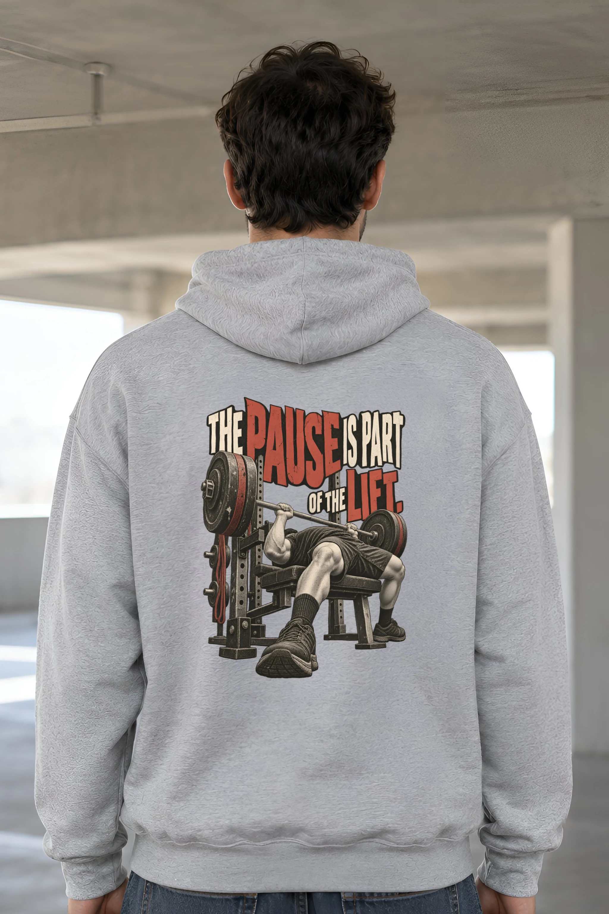 "The Pause Is Part of the Lift" Heavy Blend Unisex Pullover Hoodie