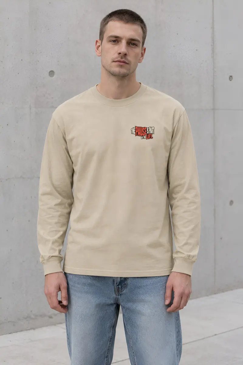 "The Pause Is Part of the Lift" Unisex Longsleeve T-shirt