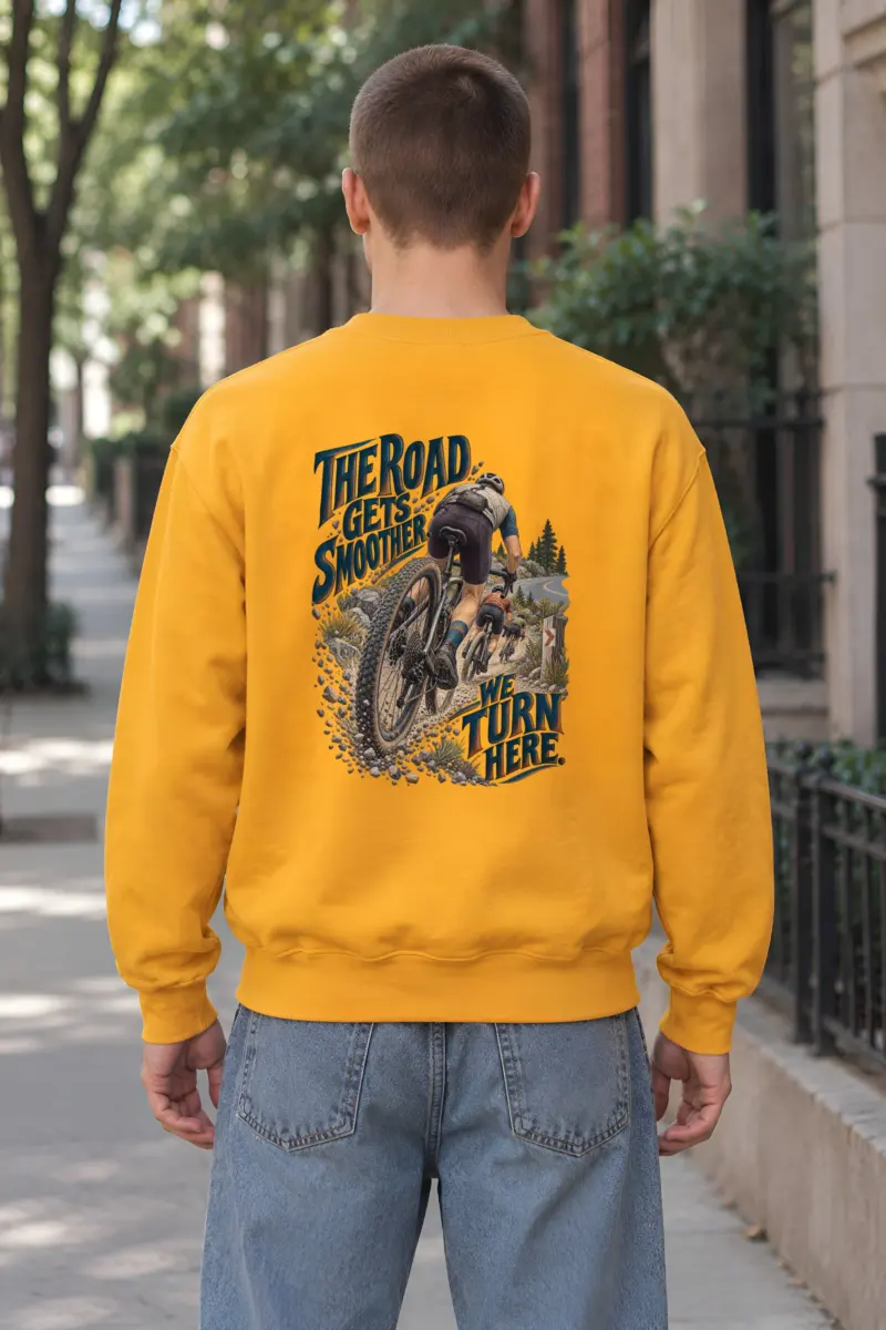 "The Road Gets Smoother" Heavy Blend Unisex Crewneck Sweatshirt