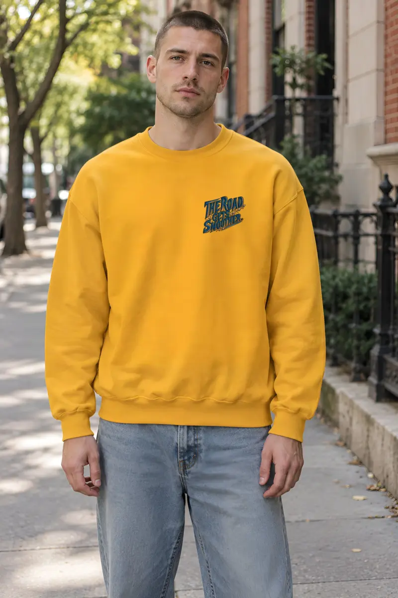 "The Road Gets Smoother" Heavy Blend Unisex Crewneck Sweatshirt