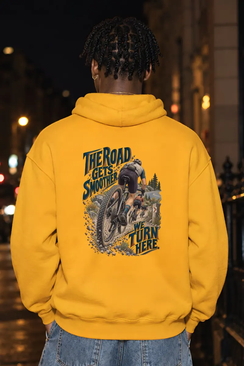 "The Road Gets Smoother" Heavy Blend Unisex Pullover Hoodie