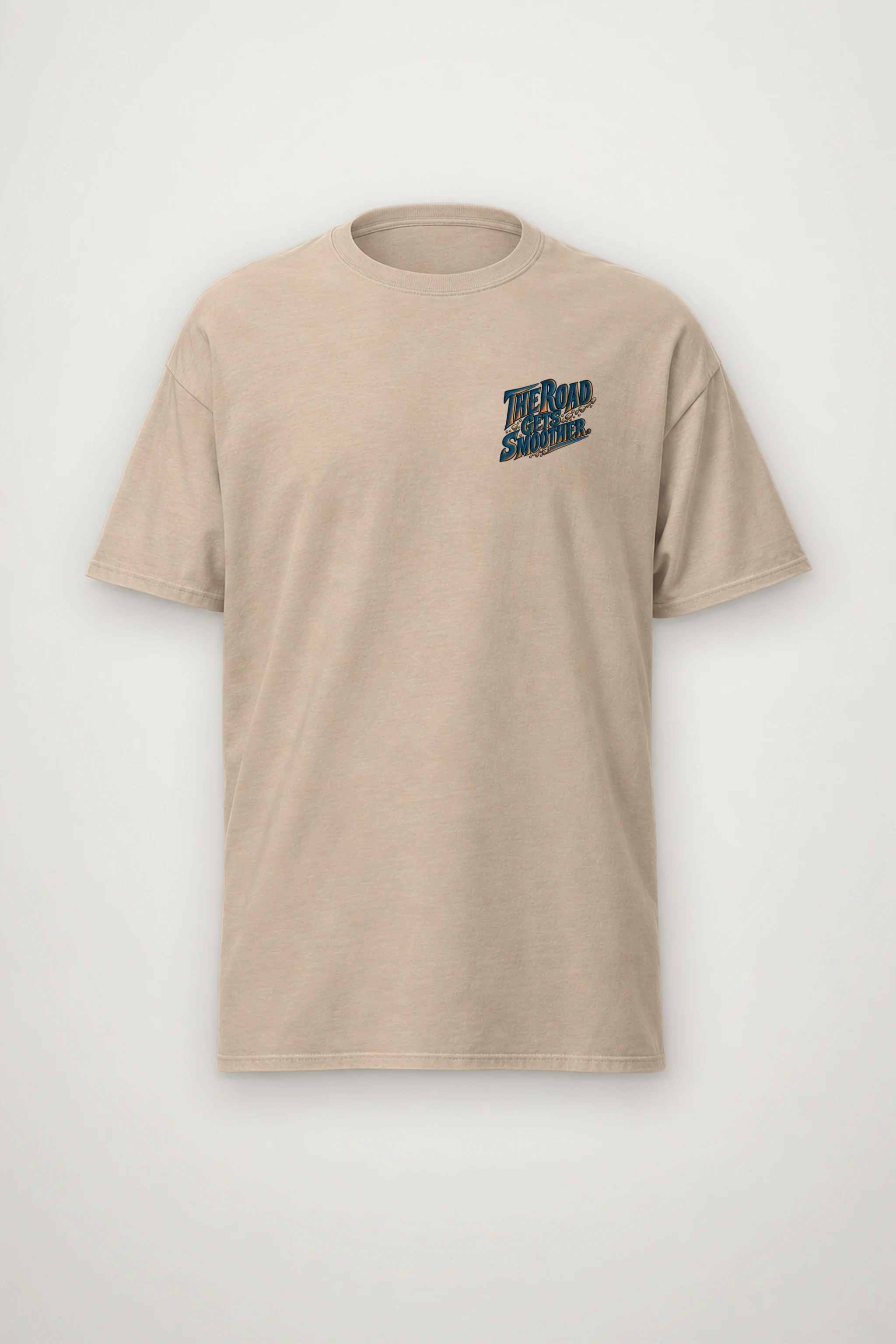 "The Road Gets Smoother" Heavyweight Unisex Crewneck T-shirt