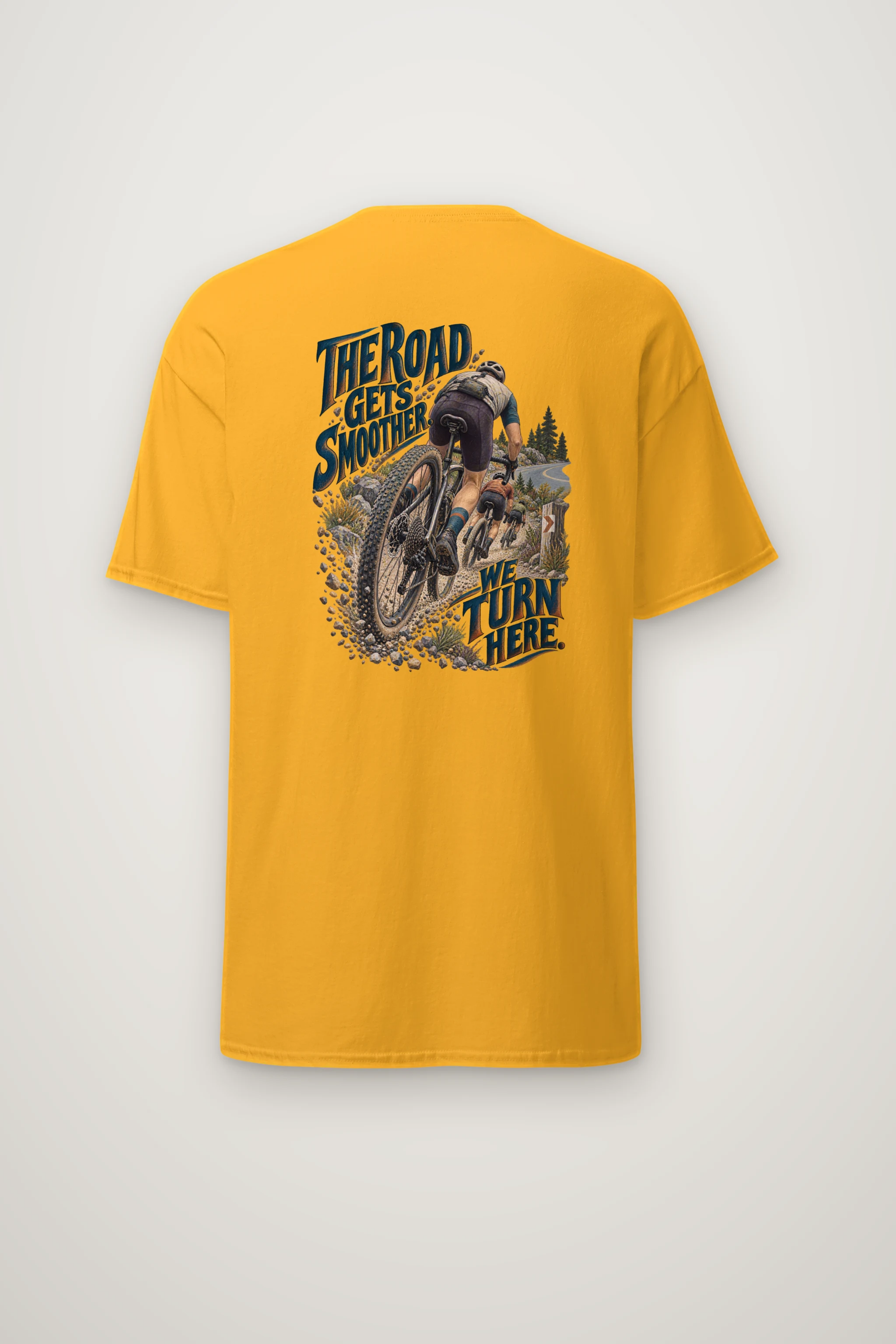 "The Road Gets Smoother" Heavyweight Unisex Crewneck T-shirt