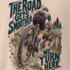 "The Road Gets Smoother" Men's Oversized Heavyweight Crewneck T-Shirt