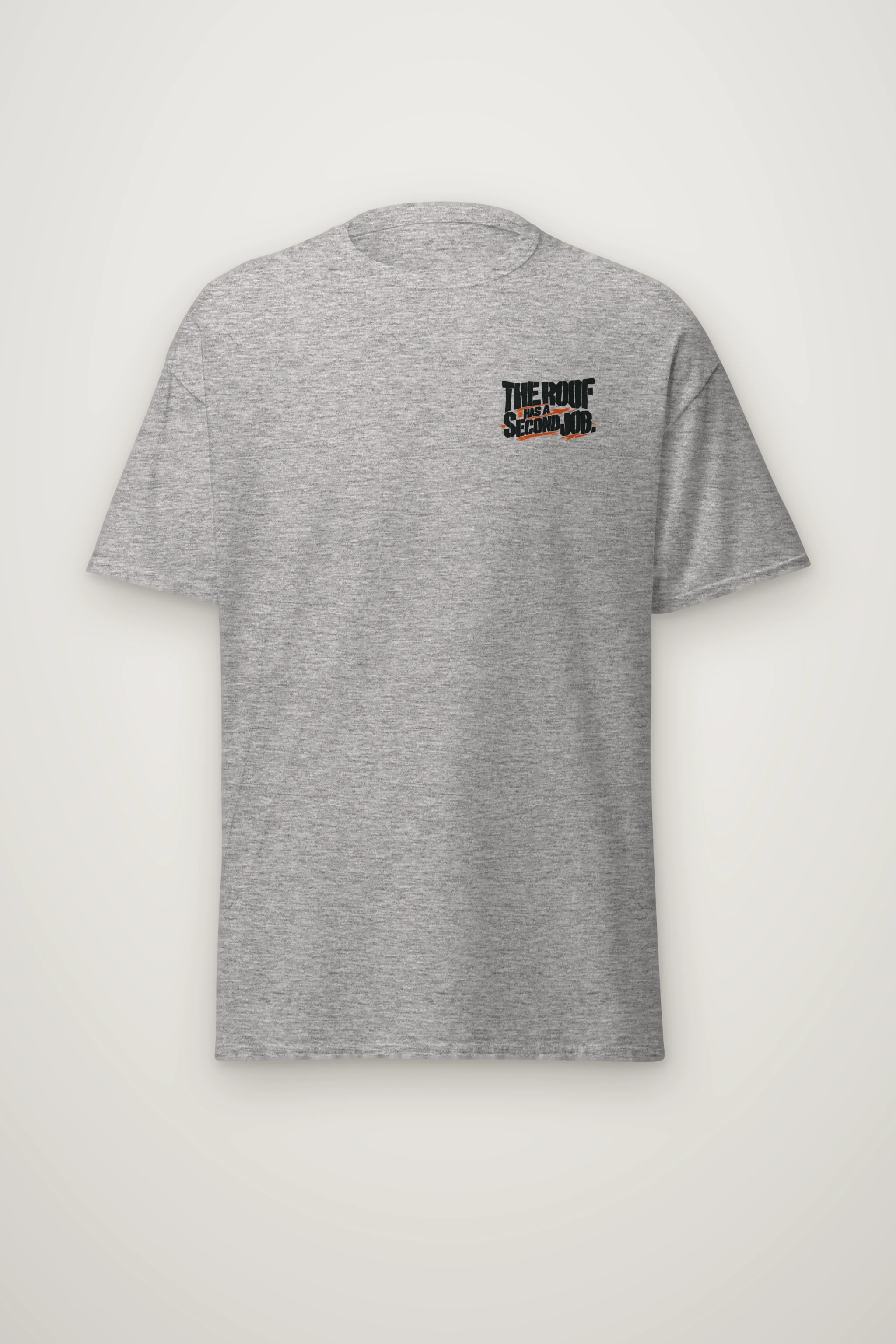 "The Roof Has a Second Job" Heavyweight Unisex Crewneck T-shirt