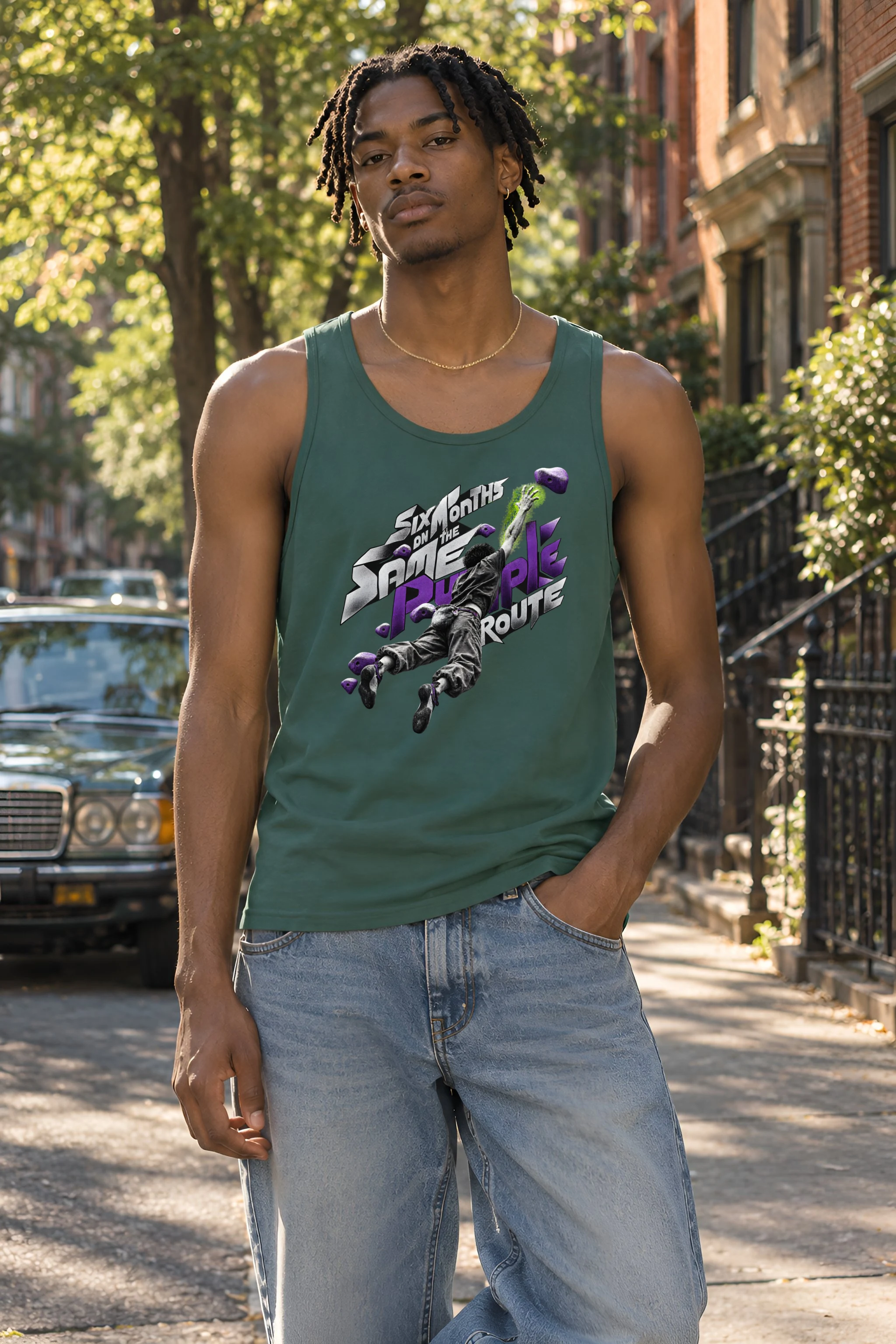 "The Same Purple Route" Unisex Jersey Tank