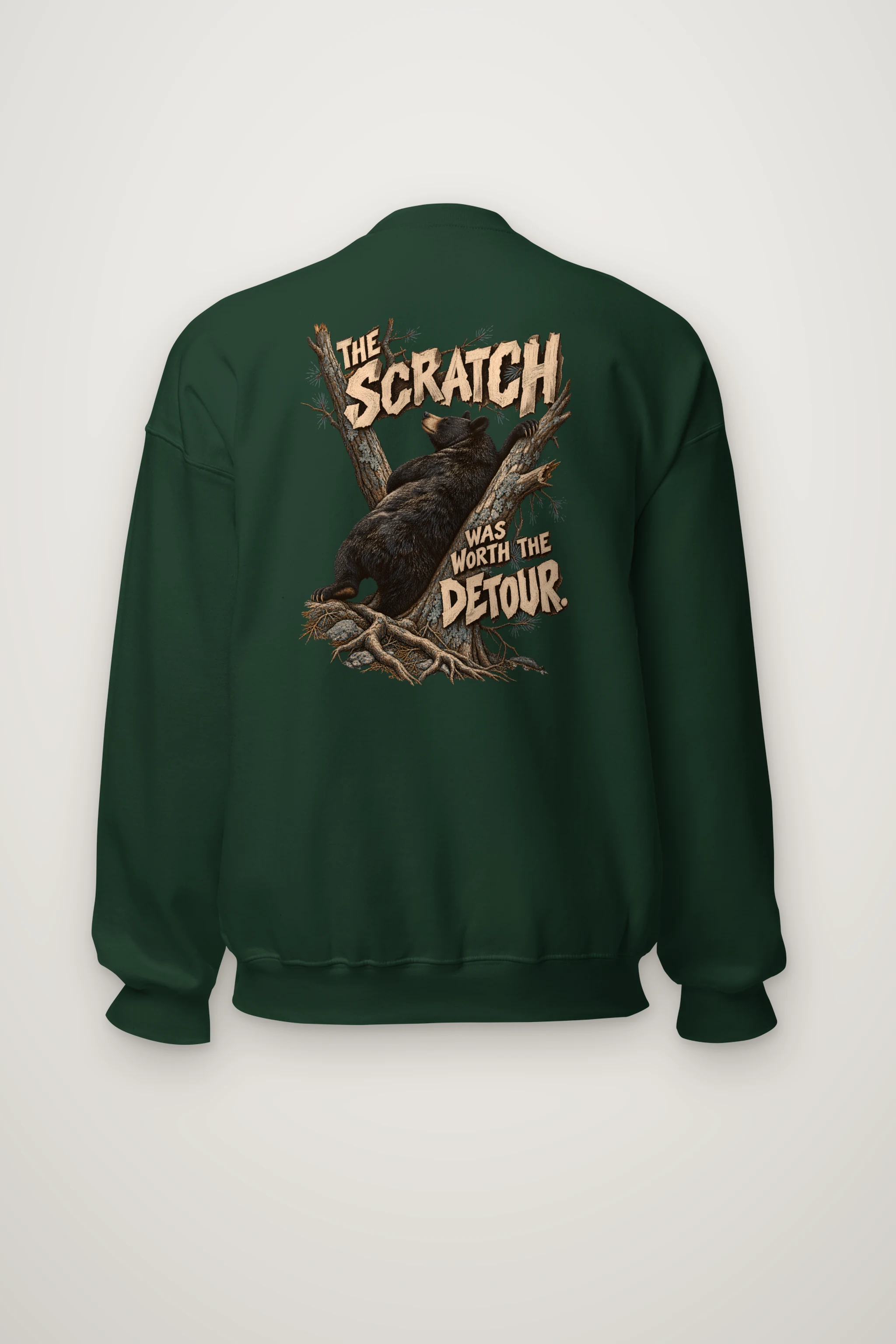 "The Scratch Was Worth the Detour" Heavy Blend Unisex Crewneck Sweatshirt