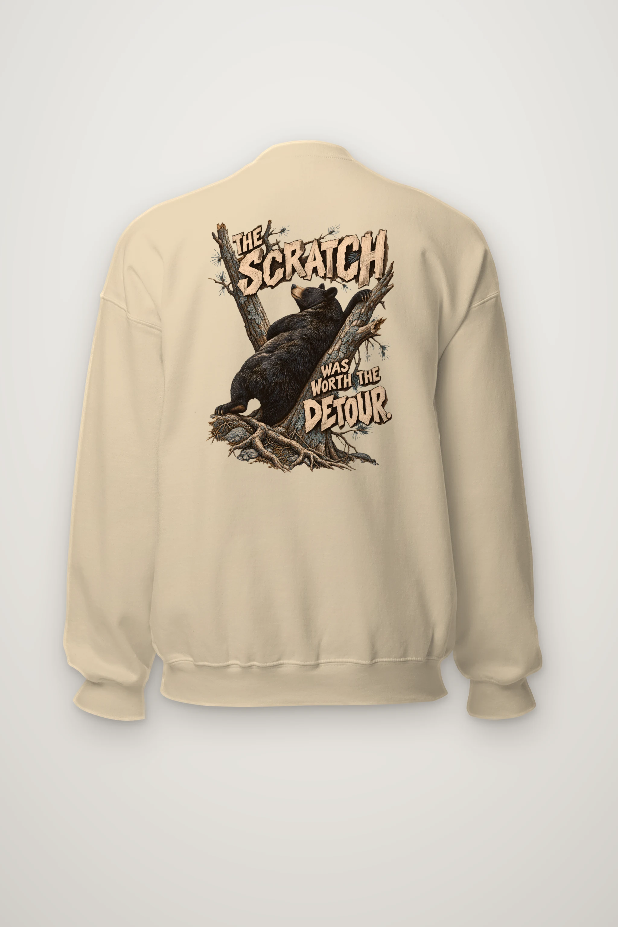 "The Scratch Was Worth the Detour" Heavy Blend Unisex Crewneck Sweatshirt