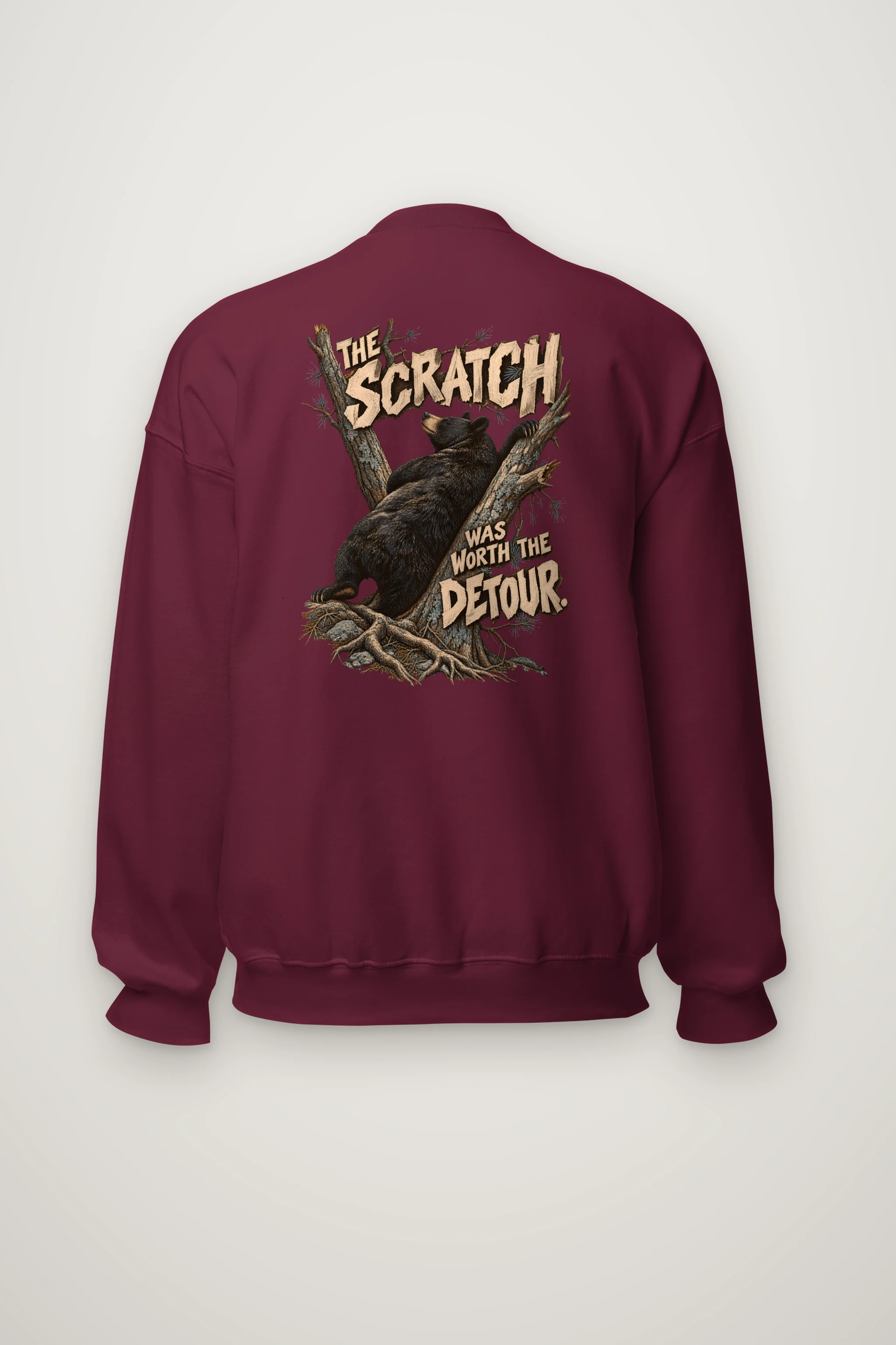 "The Scratch Was Worth the Detour" Heavy Blend Unisex Crewneck Sweatshirt
