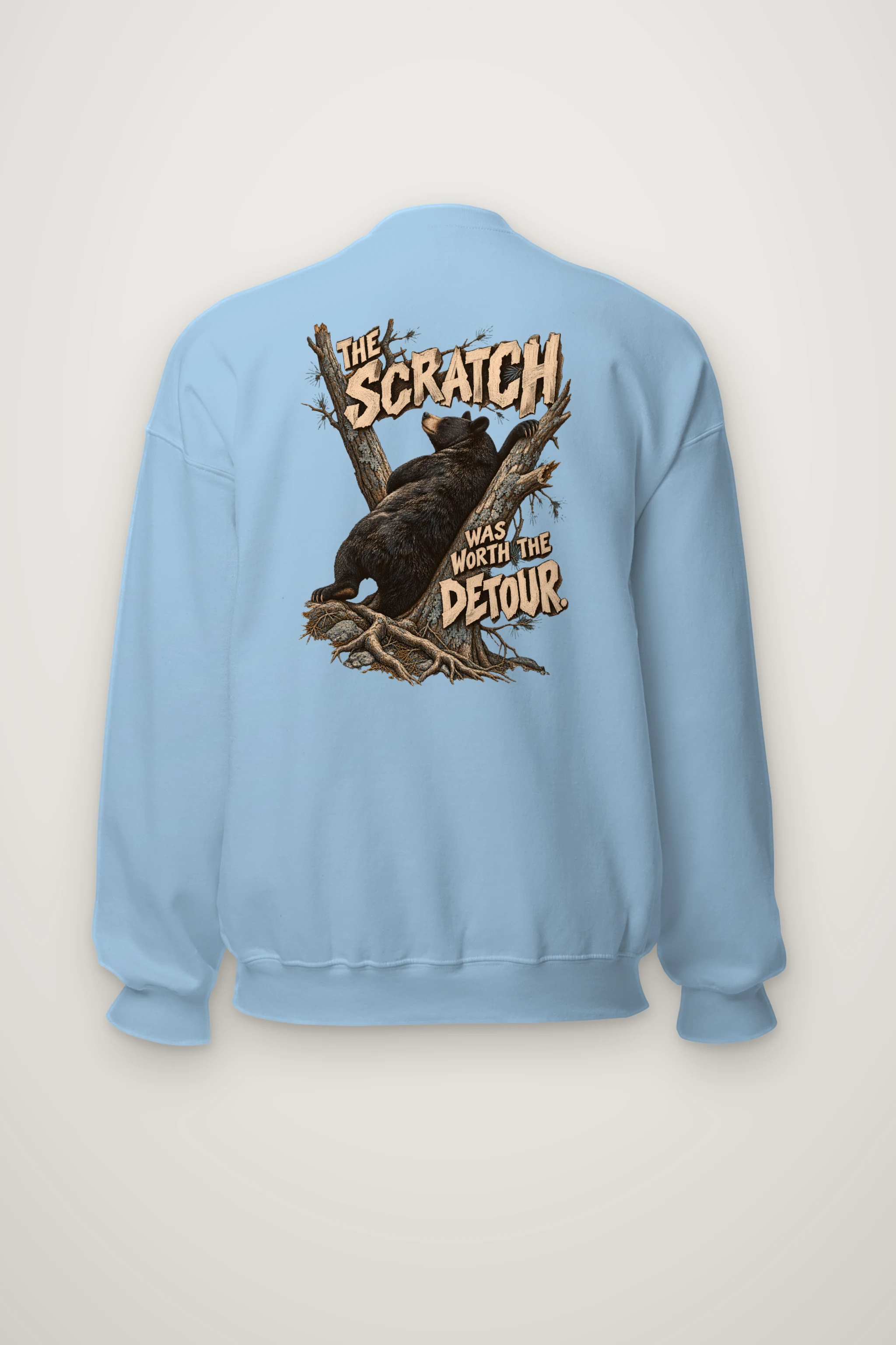 "The Scratch Was Worth the Detour" Heavy Blend Unisex Crewneck Sweatshirt