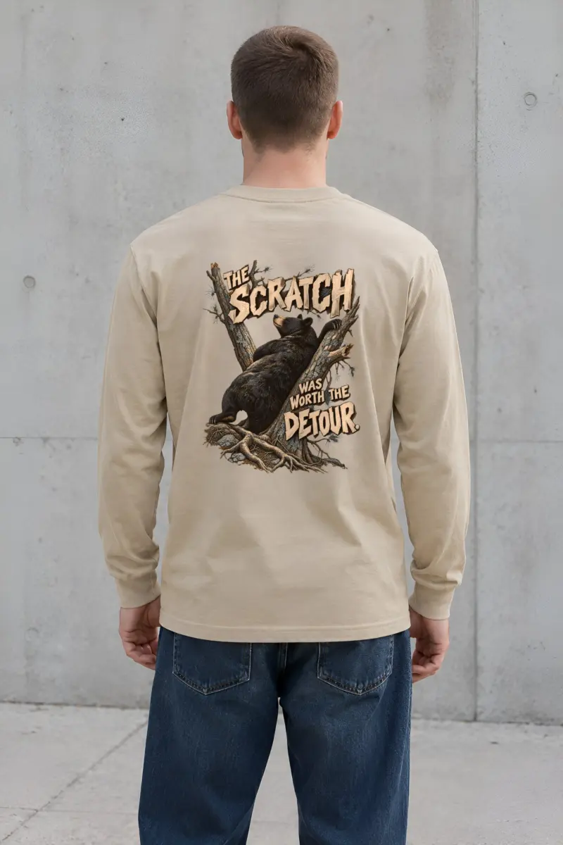 "The Scratch Was Worth The Detour" Unisex Longsleeve T-shirt