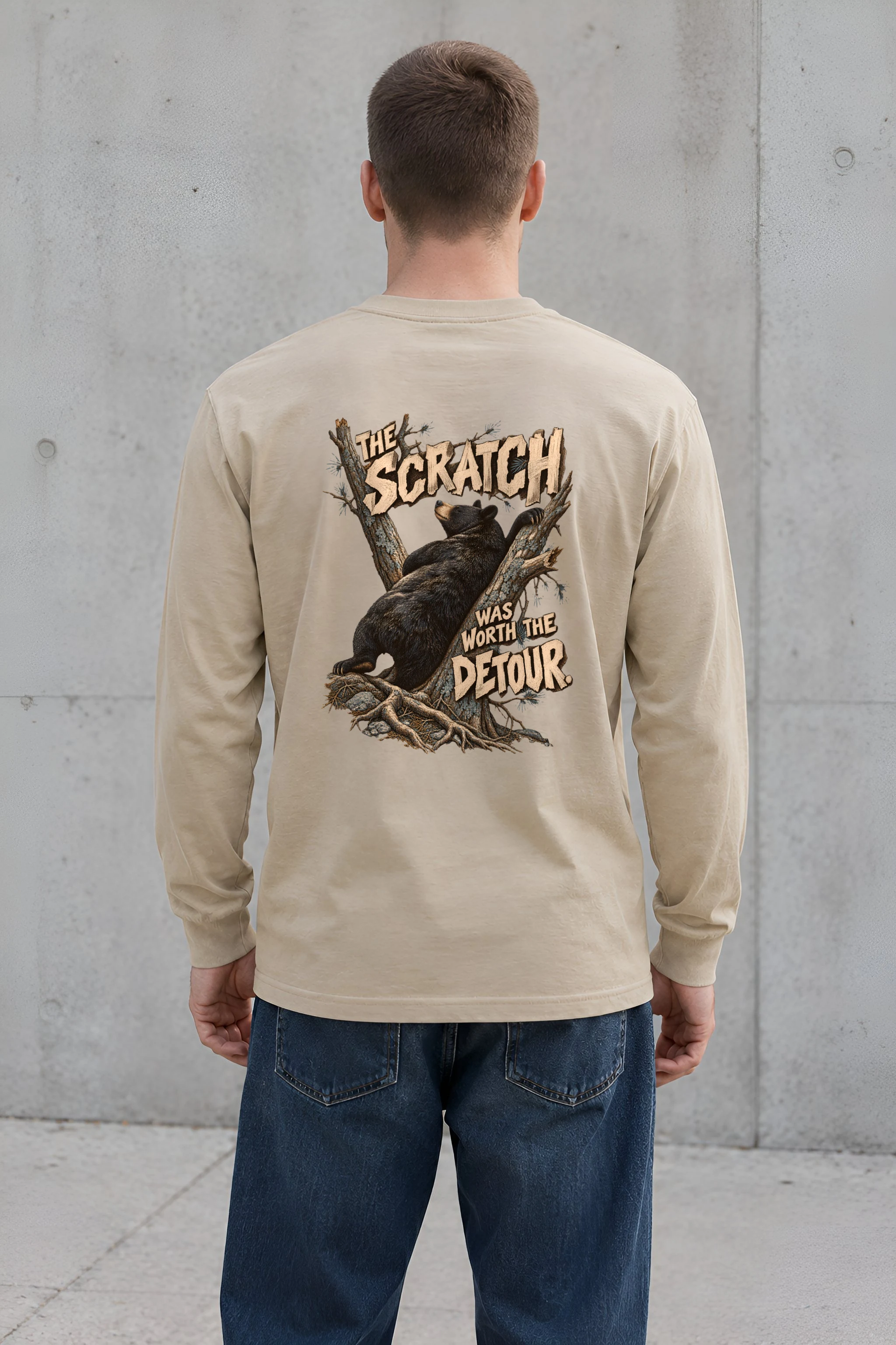 "The Scratch Was Worth The Detour" Unisex Longsleeve T-shirt