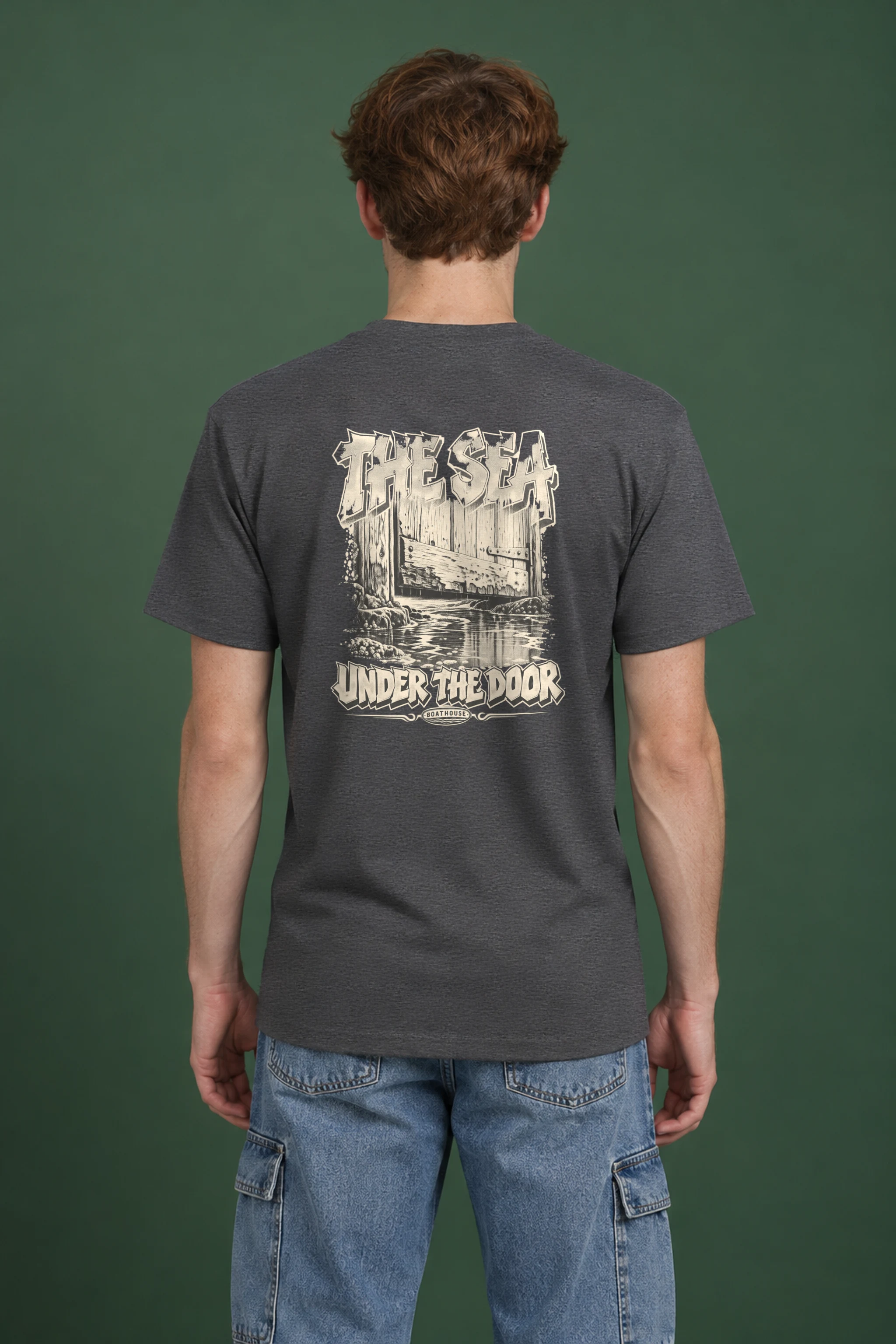 "The Sea Under the Door" Heavyweight Unisex Crewneck T-shirt