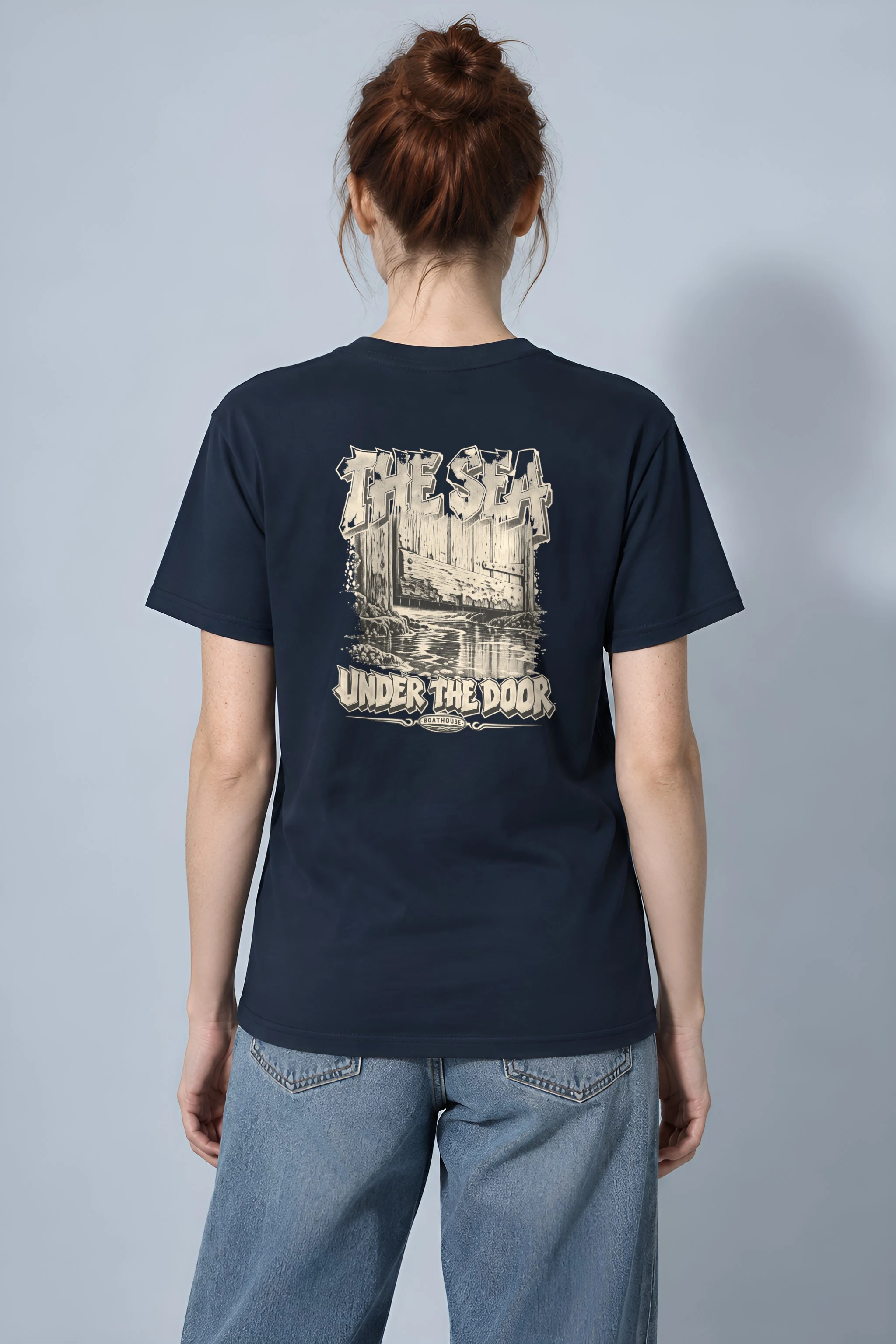 "The Sea Under the Door" Heavyweight Unisex Crewneck T-shirt